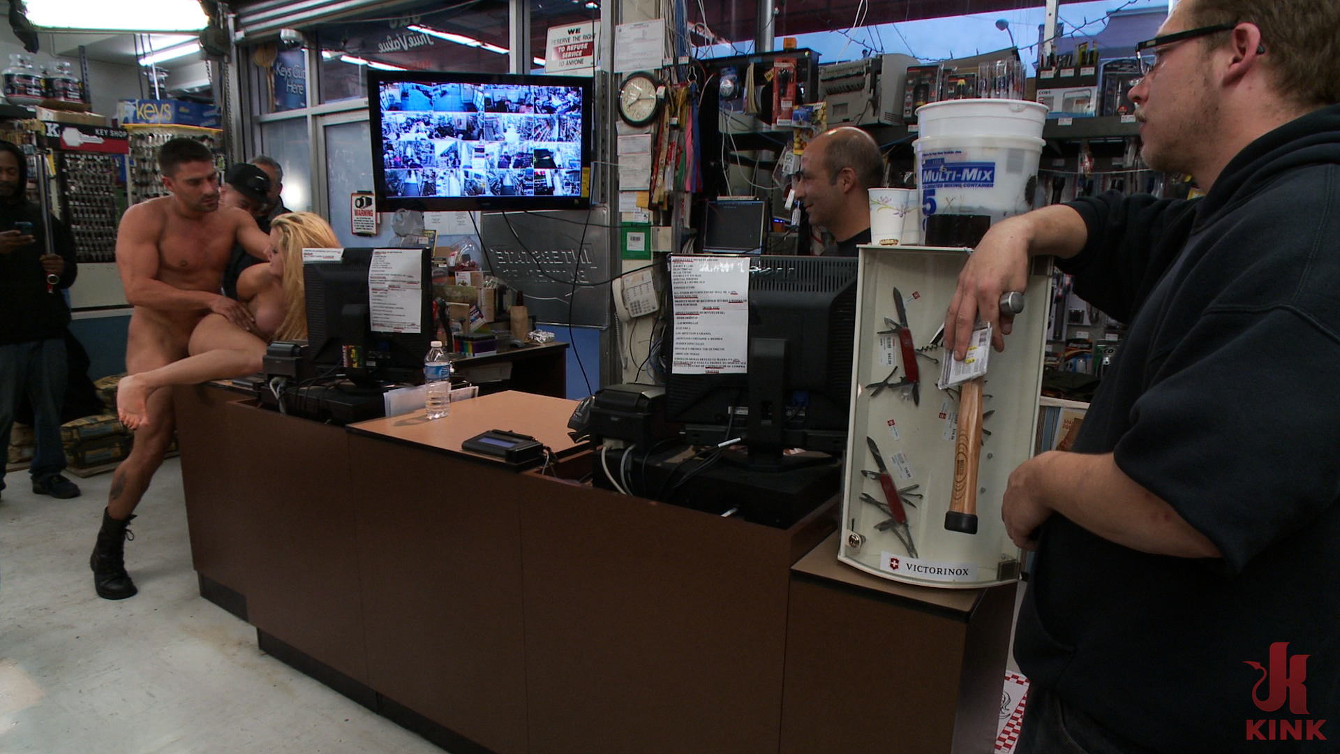 Photo number 13 from Jessie Rogers: 18 Year-Old Big Booty, Tiny Waist, Big Tits, ANAL SLUT! shot for Kink Classics on Kink.com. Featuring Toni Ribas and Jessie Rogers in hardcore BDSM & Fetish porn.