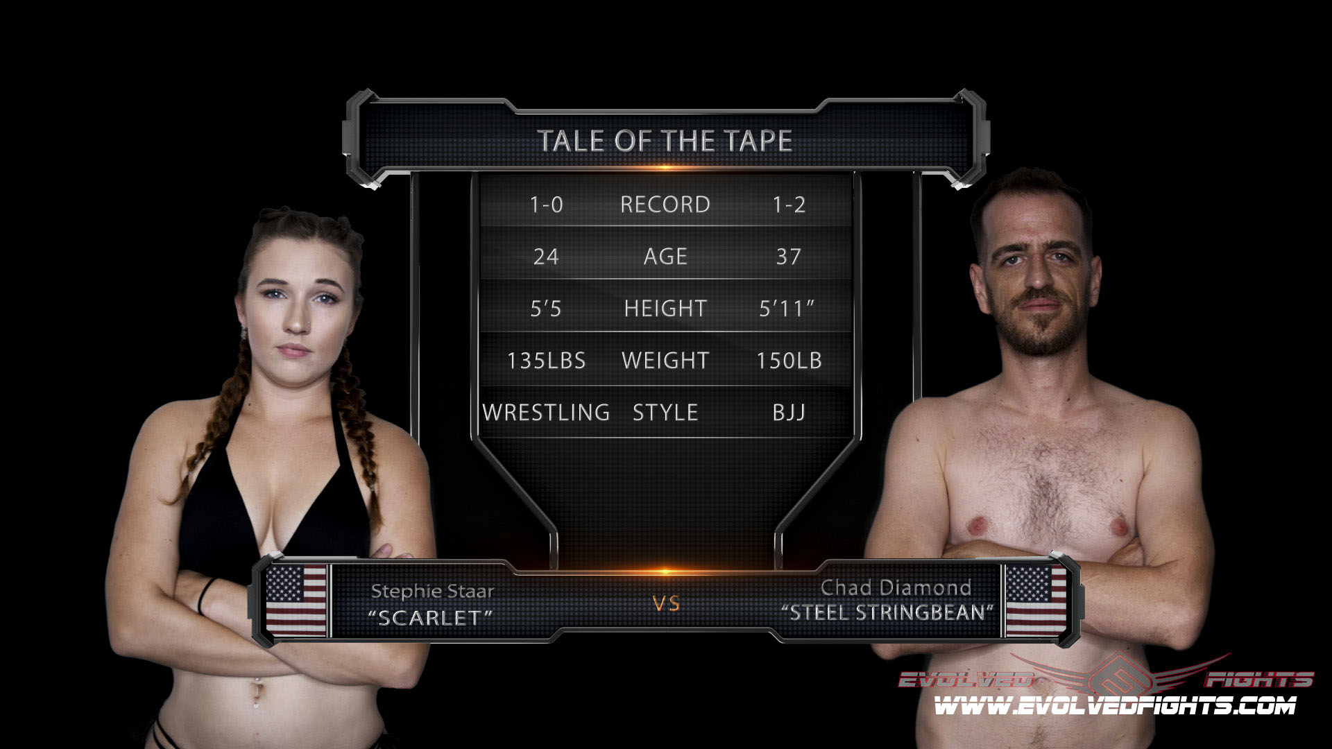 Photo number 5 from Cute Girl Next Door Tries Her Luck in Mixed Wrestling shot for Evolved Fights on Kink.com. Featuring Stephie Staar and Chad Diamond in hardcore BDSM & Fetish porn.