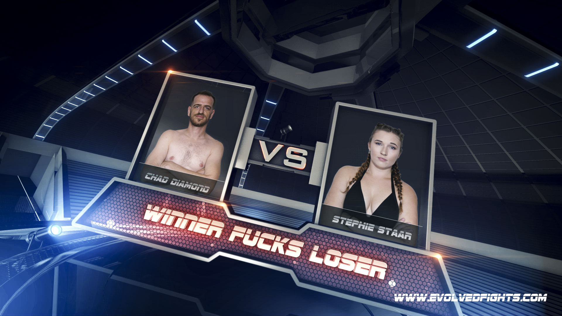 Photo number 6 from Cute Girl Next Door Tries Her Luck in Mixed Wrestling shot for Evolved Fights on Kink.com. Featuring Stephie Staar and Chad Diamond in hardcore BDSM & Fetish porn.