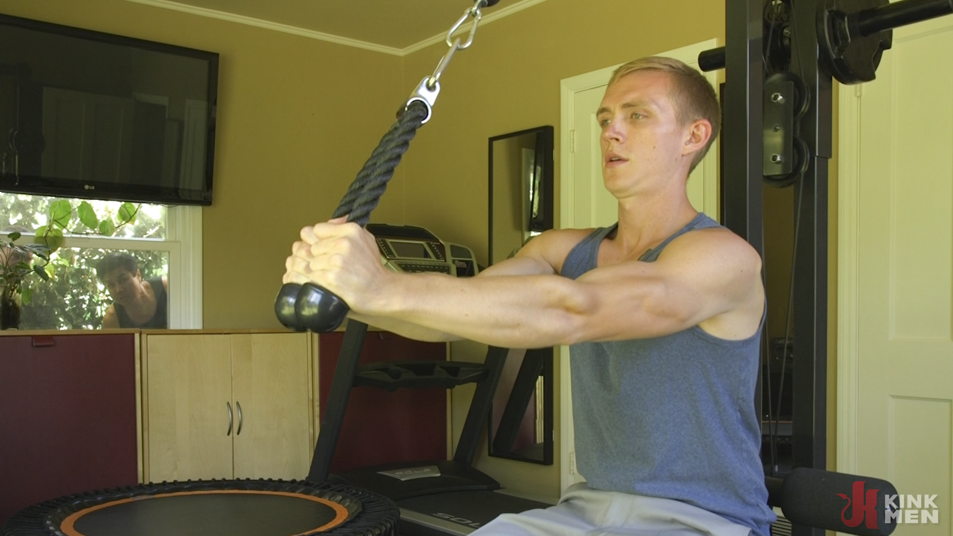 Photo number 4 from Home Invasion: Straight Boy Captured and Edged shot for KinkMen Classics on Kink.com. Featuring Zane Anders, Jackson Fillmore and Van Darkholme in hardcore BDSM & Fetish porn.