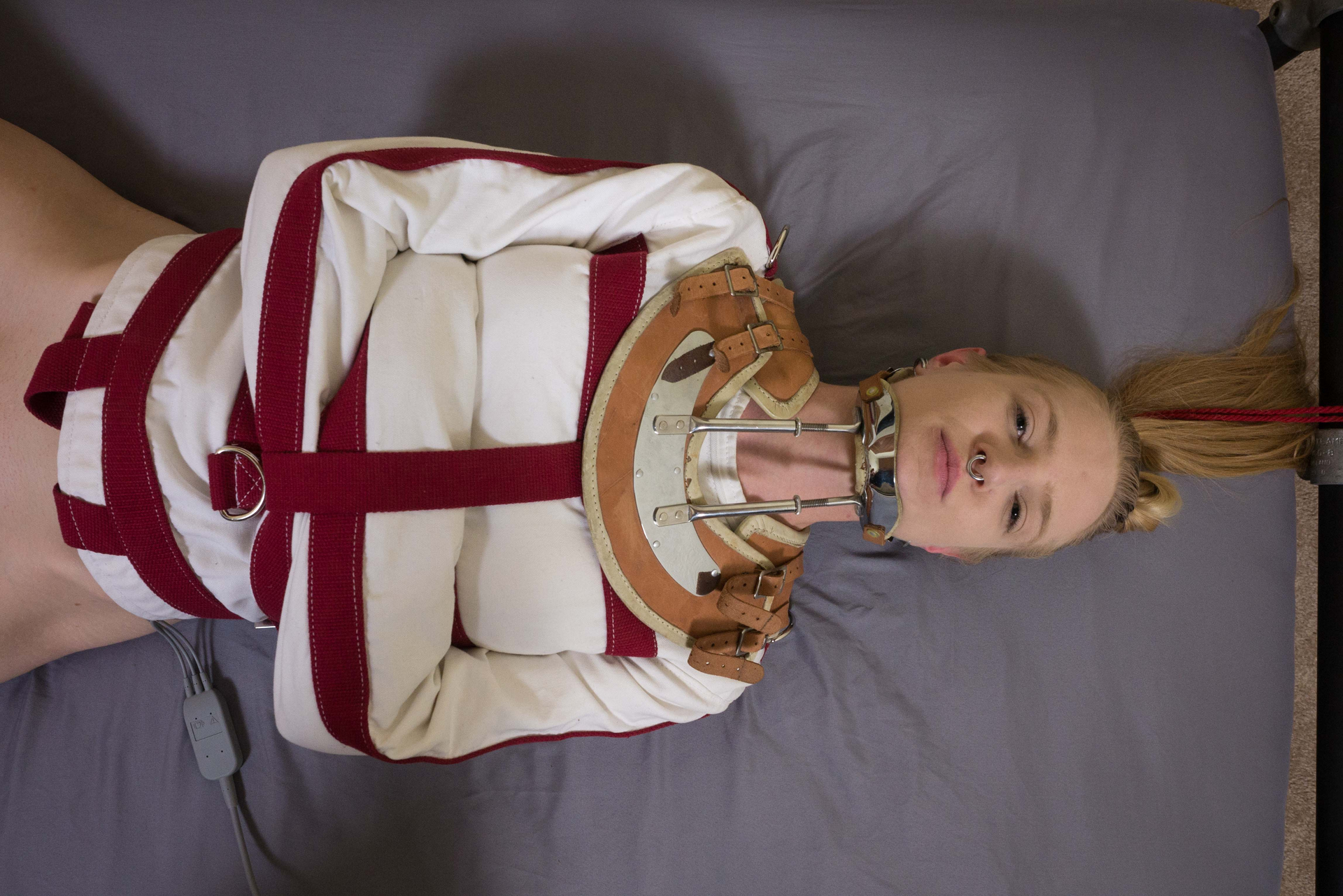 Photo number 17 from Electro Straitjacket Exposure, Part One shot for Bondage Liberation on Kink.com. Featuring Rachel Greyhound and Elise Graves in hardcore BDSM & Fetish porn.