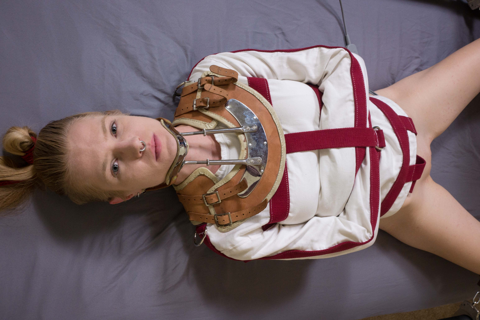 Photo number 20 from Electro Straitjacket Exposure, Part One shot for Bondage Liberation on Kink.com. Featuring Rachel Greyhound and Elise Graves in hardcore BDSM & Fetish porn.