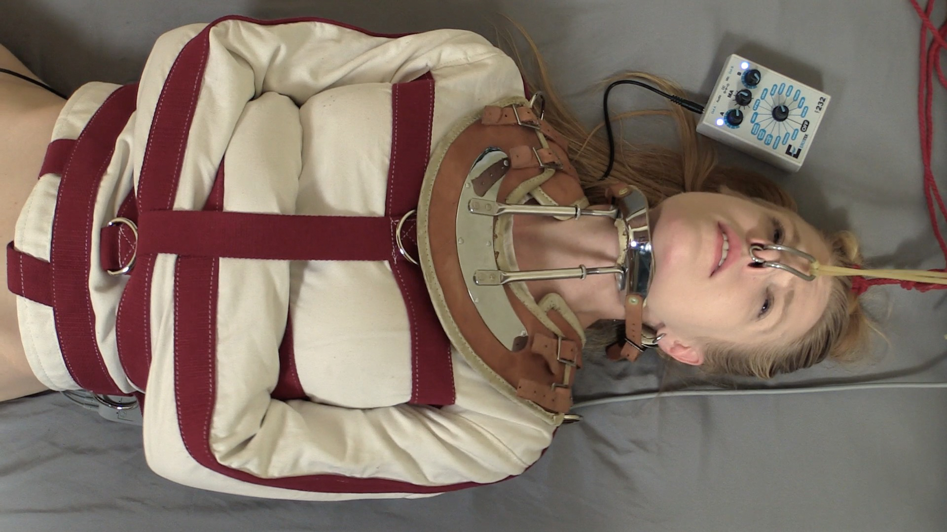 Photo number 5 from Electro Straitjacket Exposure, Part Two shot for Bondage Liberation on Kink.com. Featuring Rachel Greyhound and Elise Graves in hardcore BDSM & Fetish porn.