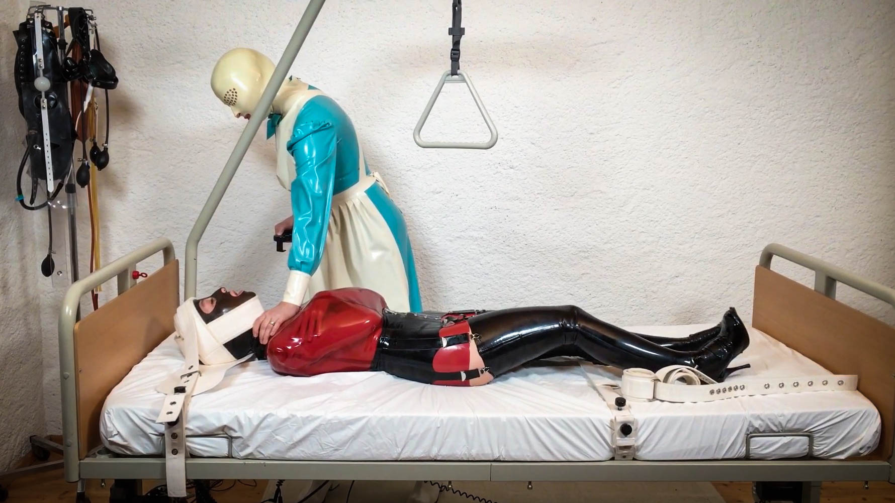 Photo number 4 from Rubber Electro Clinic shot for Bondage Liberation on Kink.com. Featuring Elise Graves and Anna Rose in hardcore BDSM & Fetish porn.