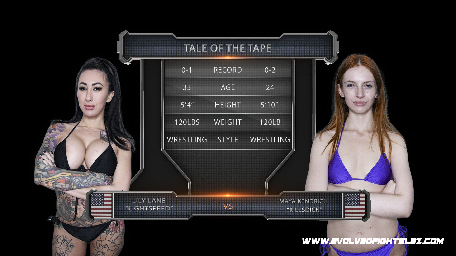 Photo number 2 from Maya Kendrick vs. Lily Lane in Competitive Sex Fighting shot for Evolved Fights Lesbian Edition on Kink.com. Featuring Lily Lane and Maya Kendrick in hardcore BDSM & Fetish porn.