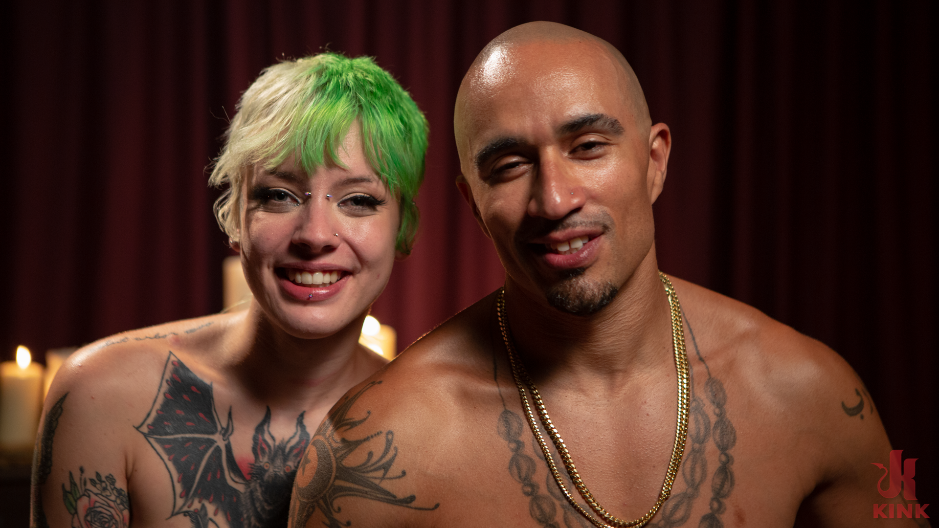 Photo number 16 from Torrential, Episode 1: The Neighborly Thing to Do shot for Kink Features on Kink.com. Featuring King Noire and Little Spittle in hardcore BDSM & Fetish porn.