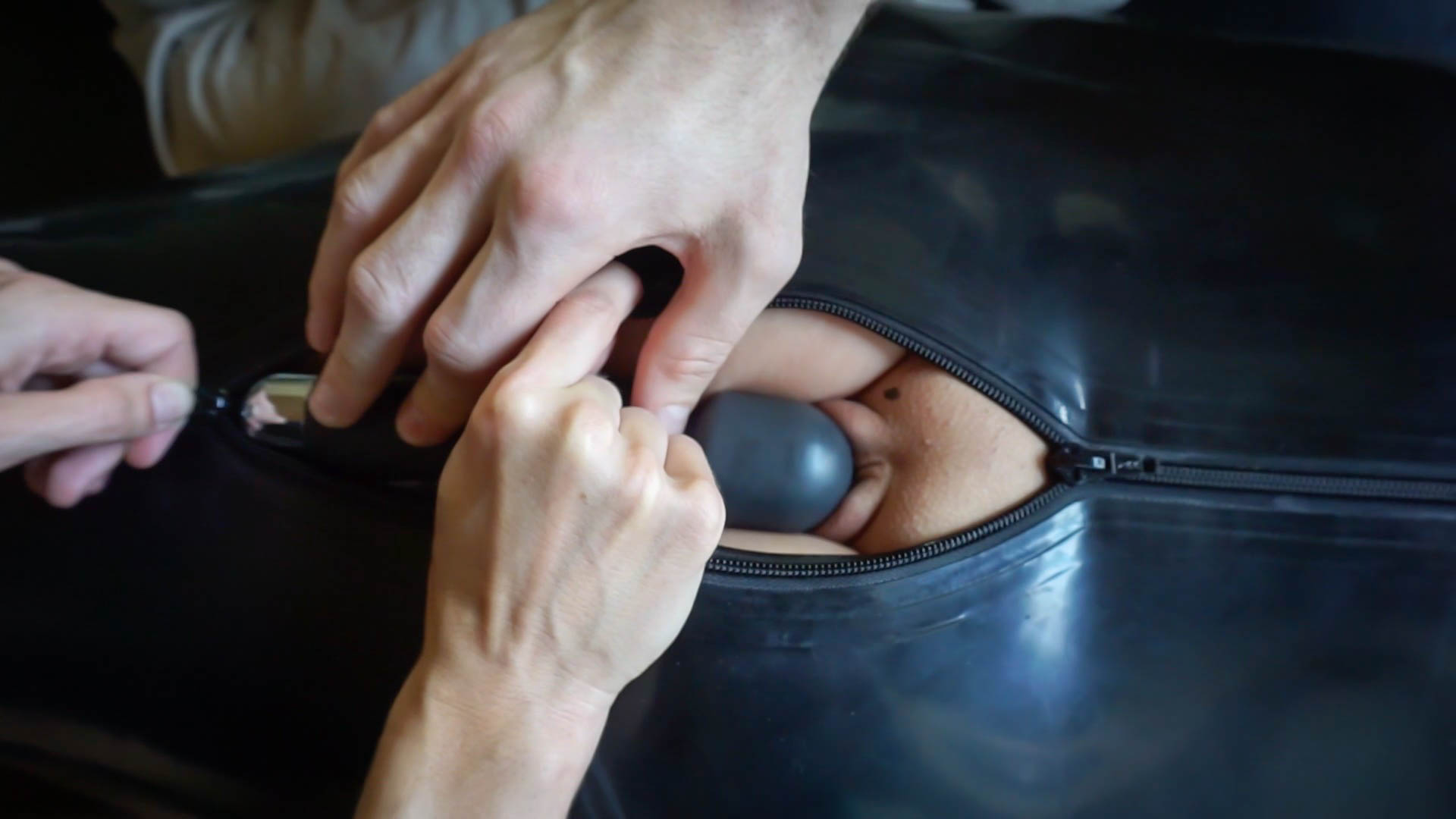 Photo number 10 from Lucky Girl in Rubber shot for Bondage Liberation on Kink.com. Featuring Blake, Elise Graves and Faye in hardcore BDSM & Fetish porn.