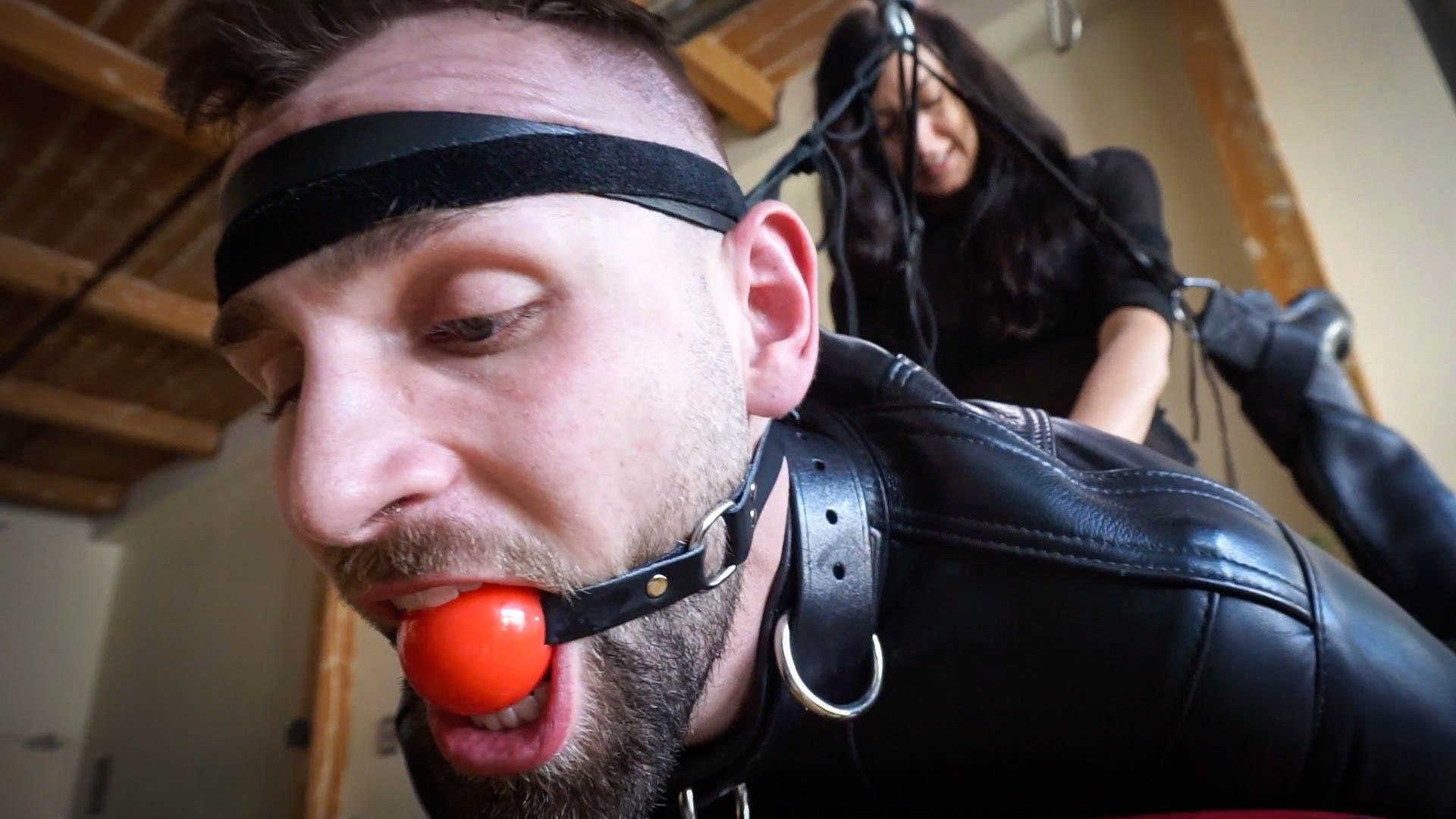 Photo number 12 from Leather Fuck Toy shot for Bondage Liberation on Kink.com. Featuring Elise Graves and Blake in hardcore BDSM & Fetish porn.