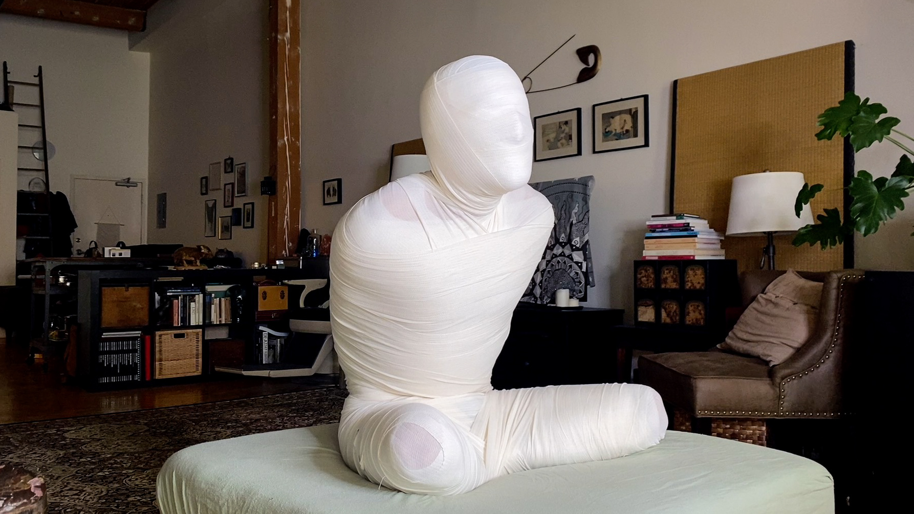 Photo number 7 from Kept Under Wraps: Part One shot for Bondage Liberation on Kink.com. Featuring Kino Payne and Elise Graves in hardcore BDSM & Fetish porn.