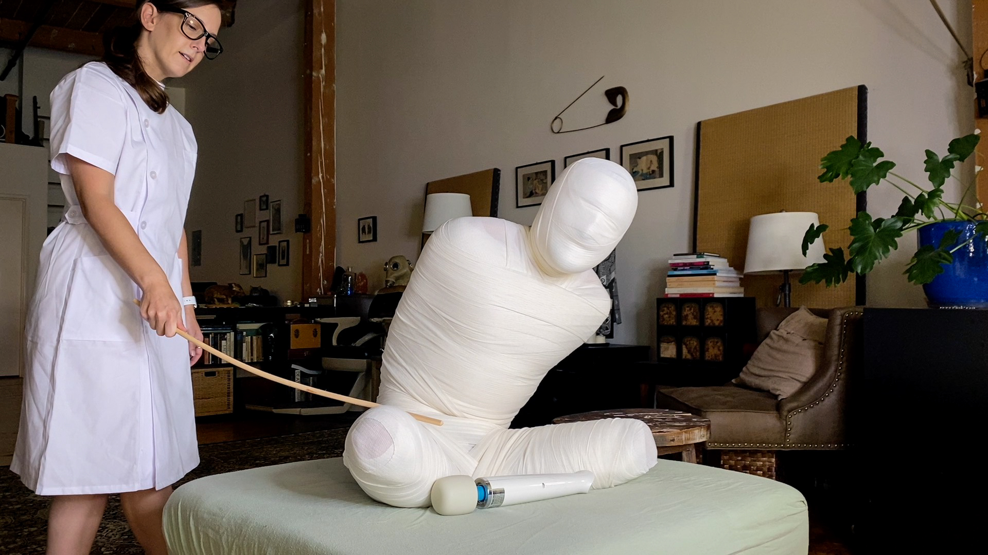 Photo number 11 from Kept Under Wraps: Part One shot for Bondage Liberation on Kink.com. Featuring Kino Payne and Elise Graves in hardcore BDSM & Fetish porn.