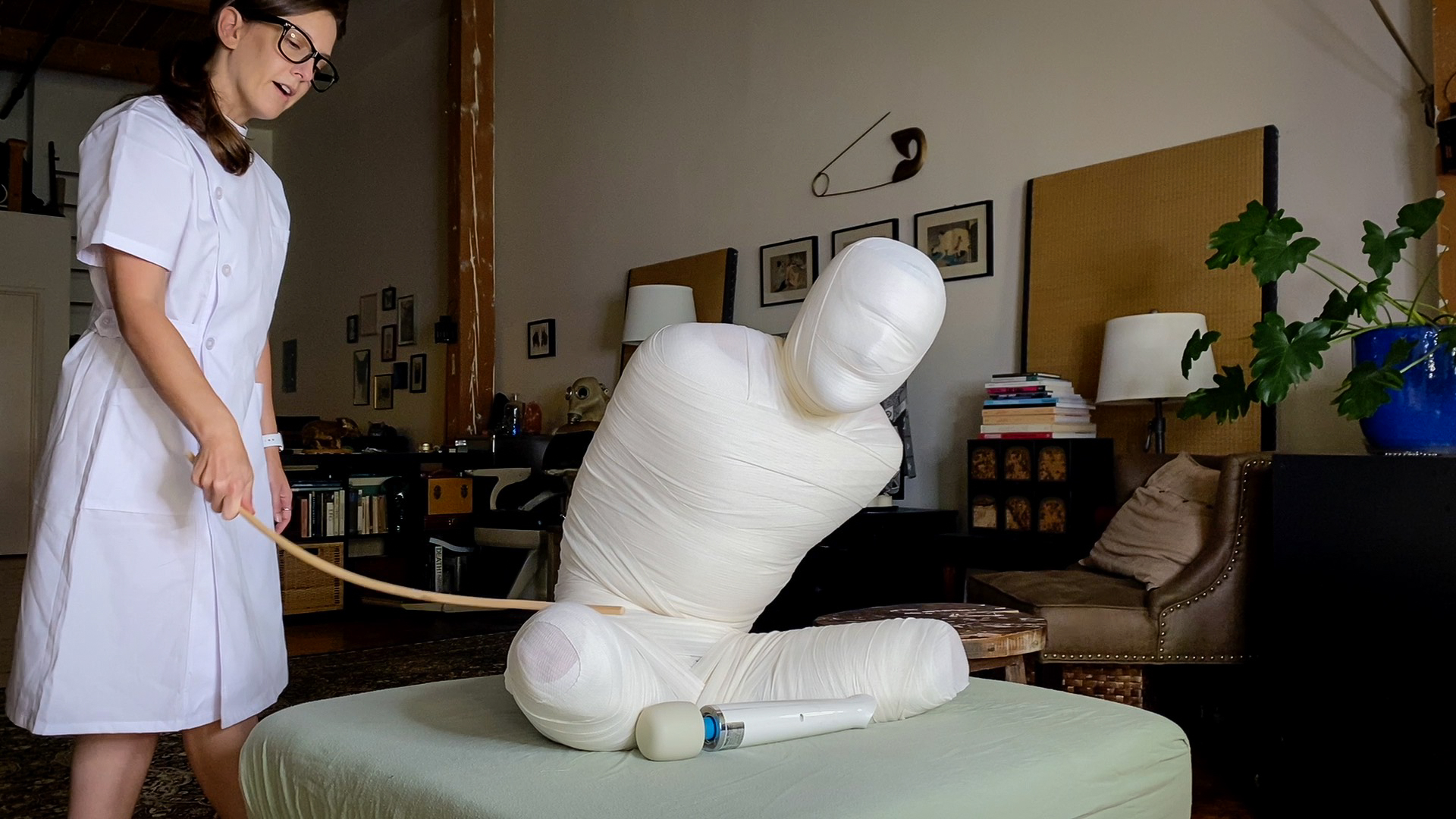 Photo number 3 from Kept Under Wraps: Part Two shot for Bondage Liberation on Kink.com. Featuring Kino Payne and Elise Graves in hardcore BDSM & Fetish porn.