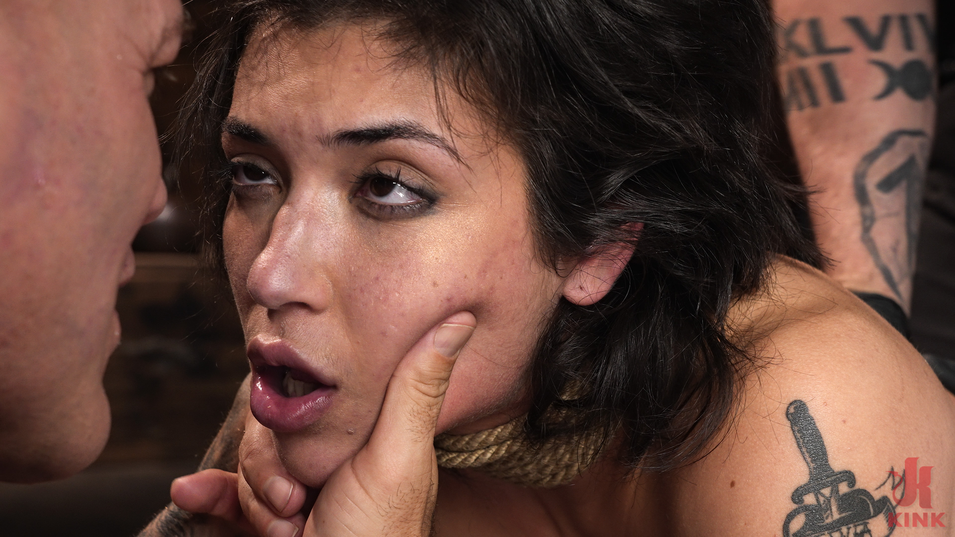 Photo number 26 from School of Submission, Day Two: Brooklyn Gray shot for Kink Features on Kink.com. Featuring Brooklyn Gray, Derrick Pierce and The Pope in hardcore BDSM & Fetish porn.