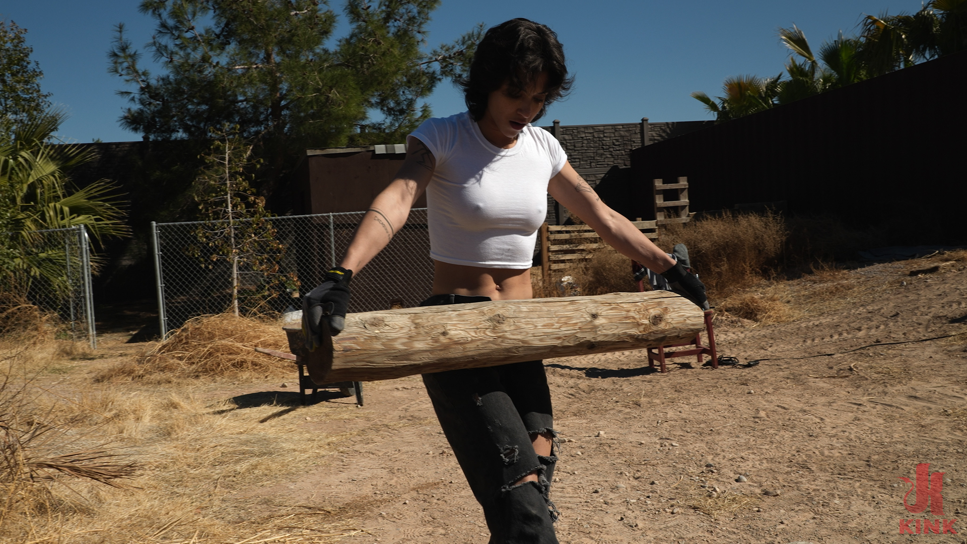 Photo number 3 from School of Submission, Day Three: Brooklyn Gray shot for Kink Features on Kink.com. Featuring Brooklyn Gray and The Pope in hardcore BDSM & Fetish porn.