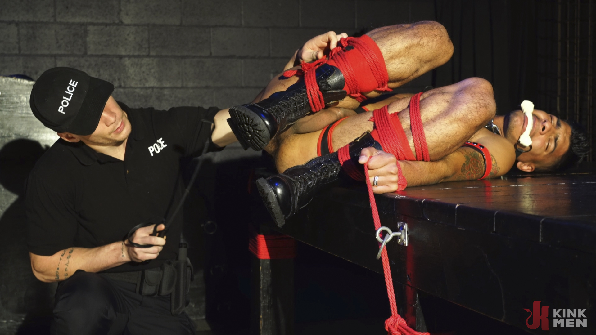 Photo number 2 from Learn The Hard Way: Langley Gold Fucks Apollo Fates shot for Kink Men Test Shoots on Kink.com. Featuring Apollo Fates and Langley Gold in hardcore BDSM & Fetish porn.