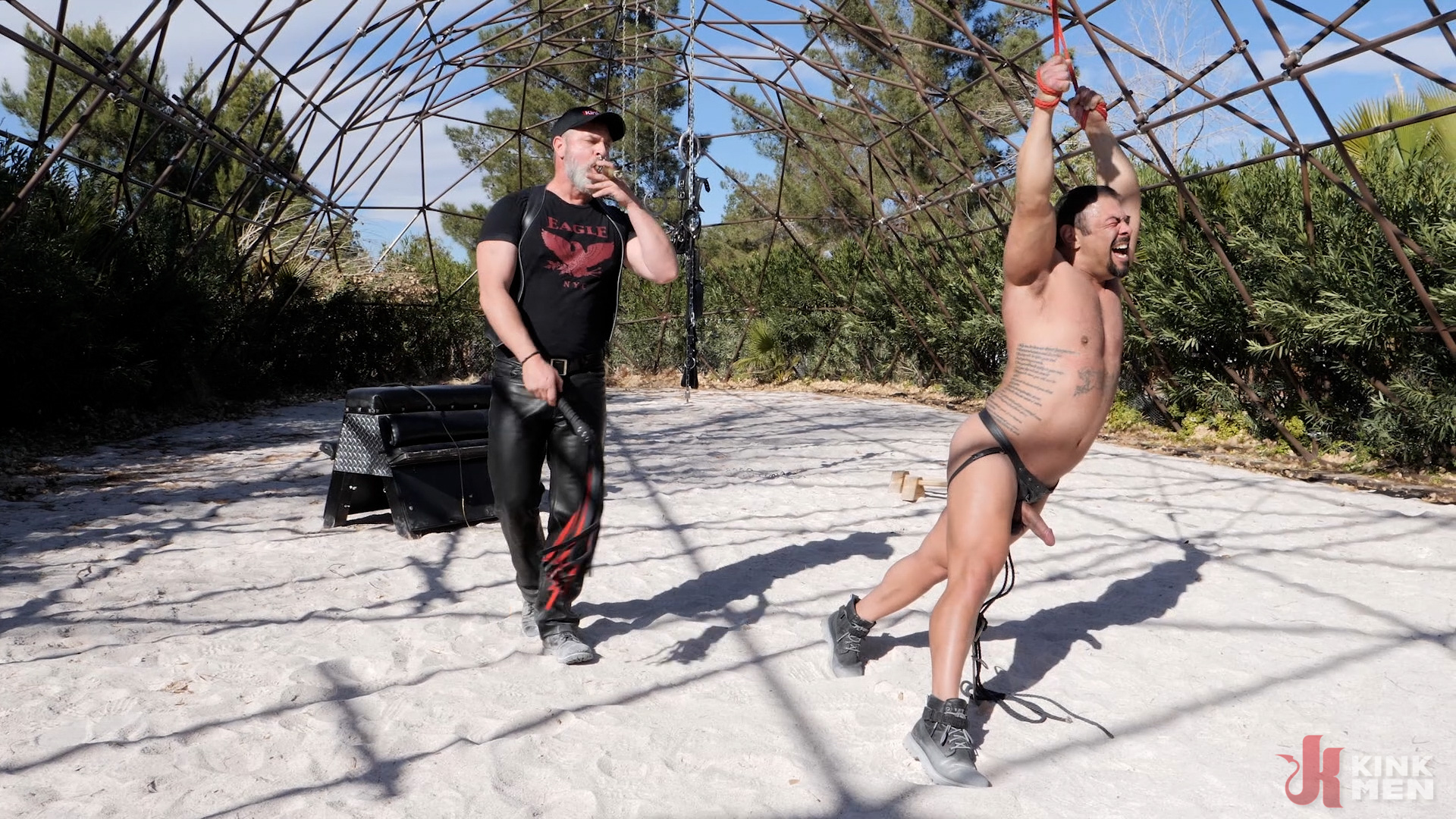 Photo number 19 from More, Daddy! shot for Bound Gods on Kink.com. Featuring Kristofer Weston and Draven Navarro in hardcore BDSM & Fetish porn.