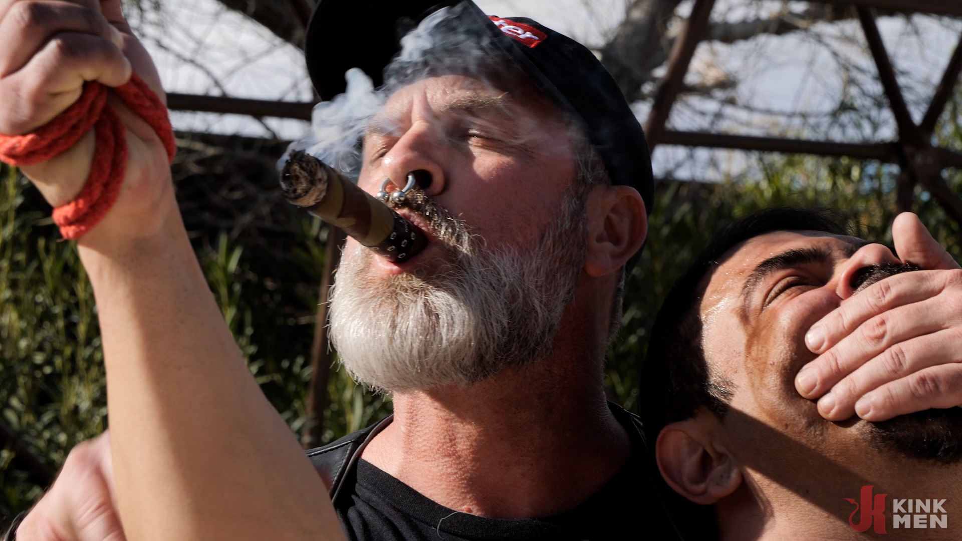 Photo number 21 from More, Daddy! shot for Bound Gods on Kink.com. Featuring Kristofer Weston and Draven Navarro in hardcore BDSM & Fetish porn.