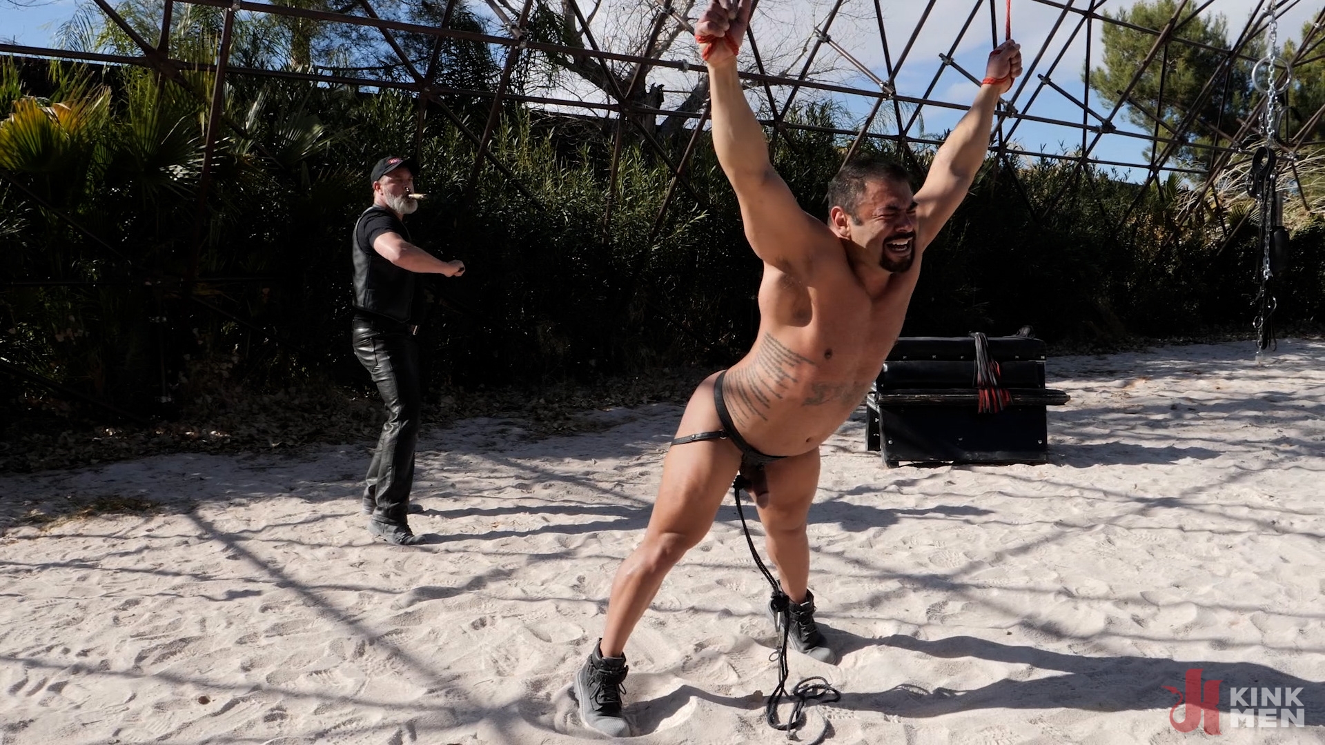 Photo number 23 from More, Daddy! shot for Bound Gods on Kink.com. Featuring Kristofer Weston and Draven Navarro in hardcore BDSM & Fetish porn.