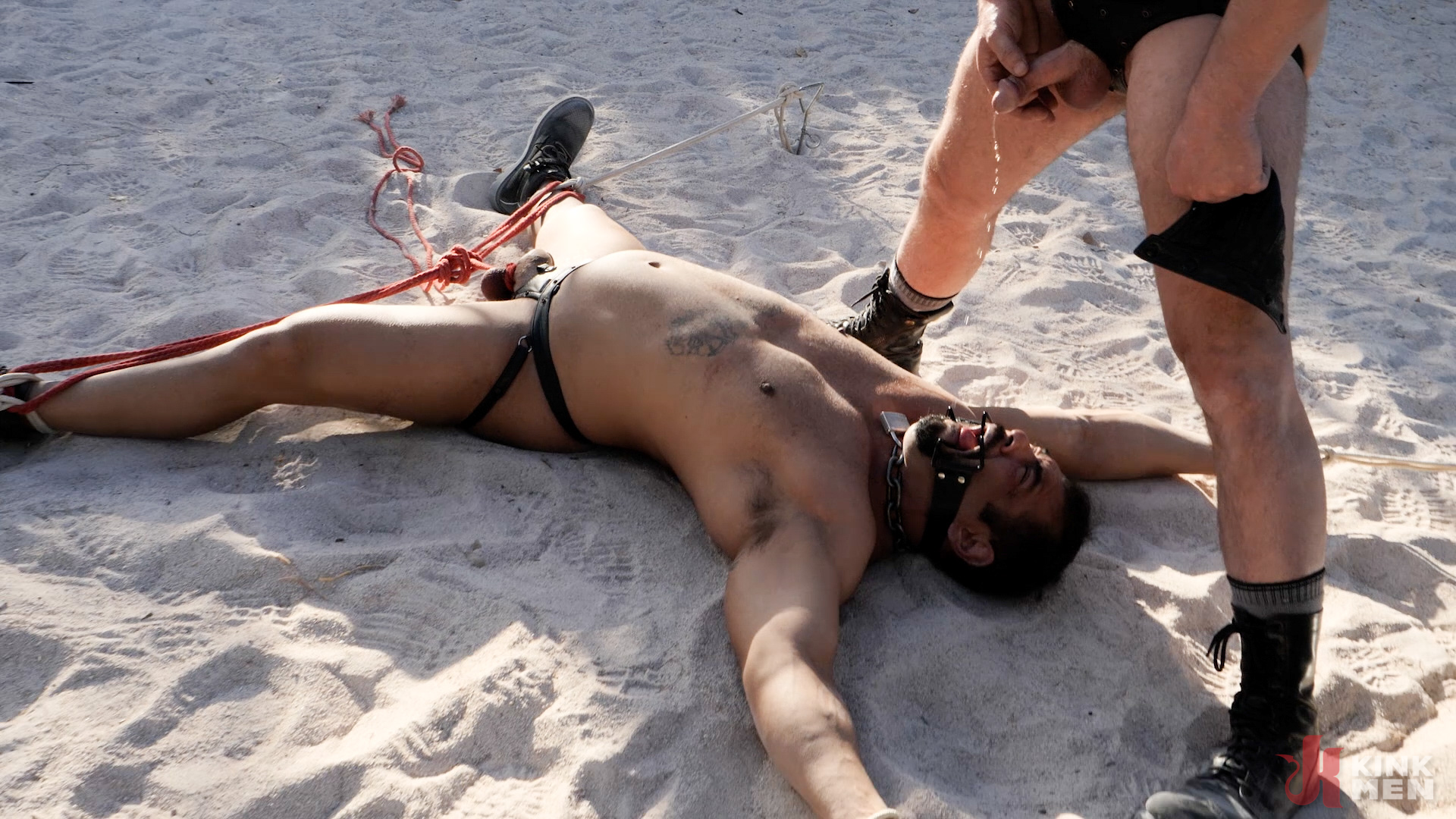 Photo number 33 from More, Daddy! shot for Bound Gods on Kink.com. Featuring Kristofer Weston and Draven Navarro in hardcore BDSM & Fetish porn.