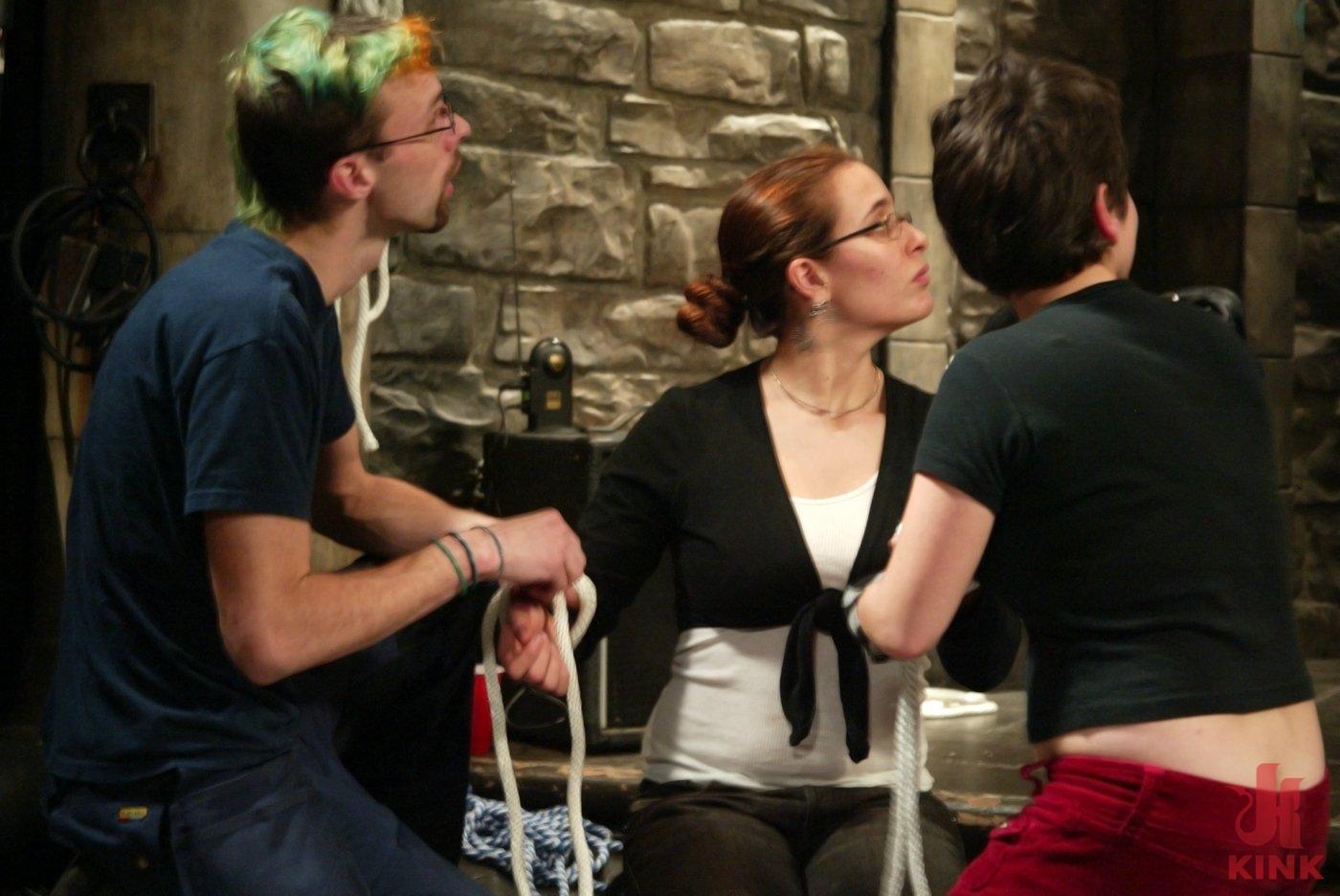 Photo number 19 from The Two Knotty Boys Share some Rope Bondage Basics shot for Kink University on Kink.com. Featuring Madison Young in hardcore BDSM & Fetish porn.