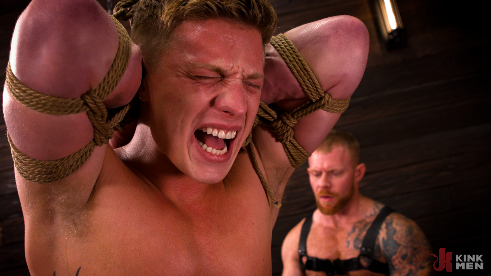 Photo number 11 from Breaking in Logan: Jack Vidra and Logan Aarons shot for Bound Gods on Kink.com. Featuring Jack Vidra and Logan Aarons in hardcore BDSM & Fetish porn.