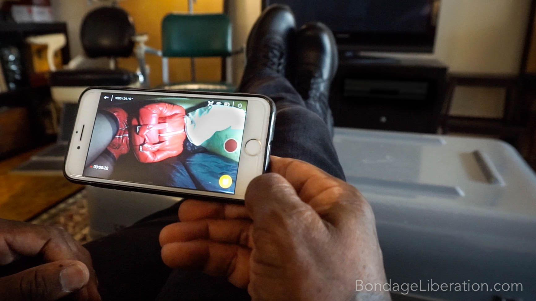 Photo number 1 from Captive Audience shot for Bondage Liberation on Kink.com. Featuring Elise Graves and Jack Hammer in hardcore BDSM & Fetish porn.