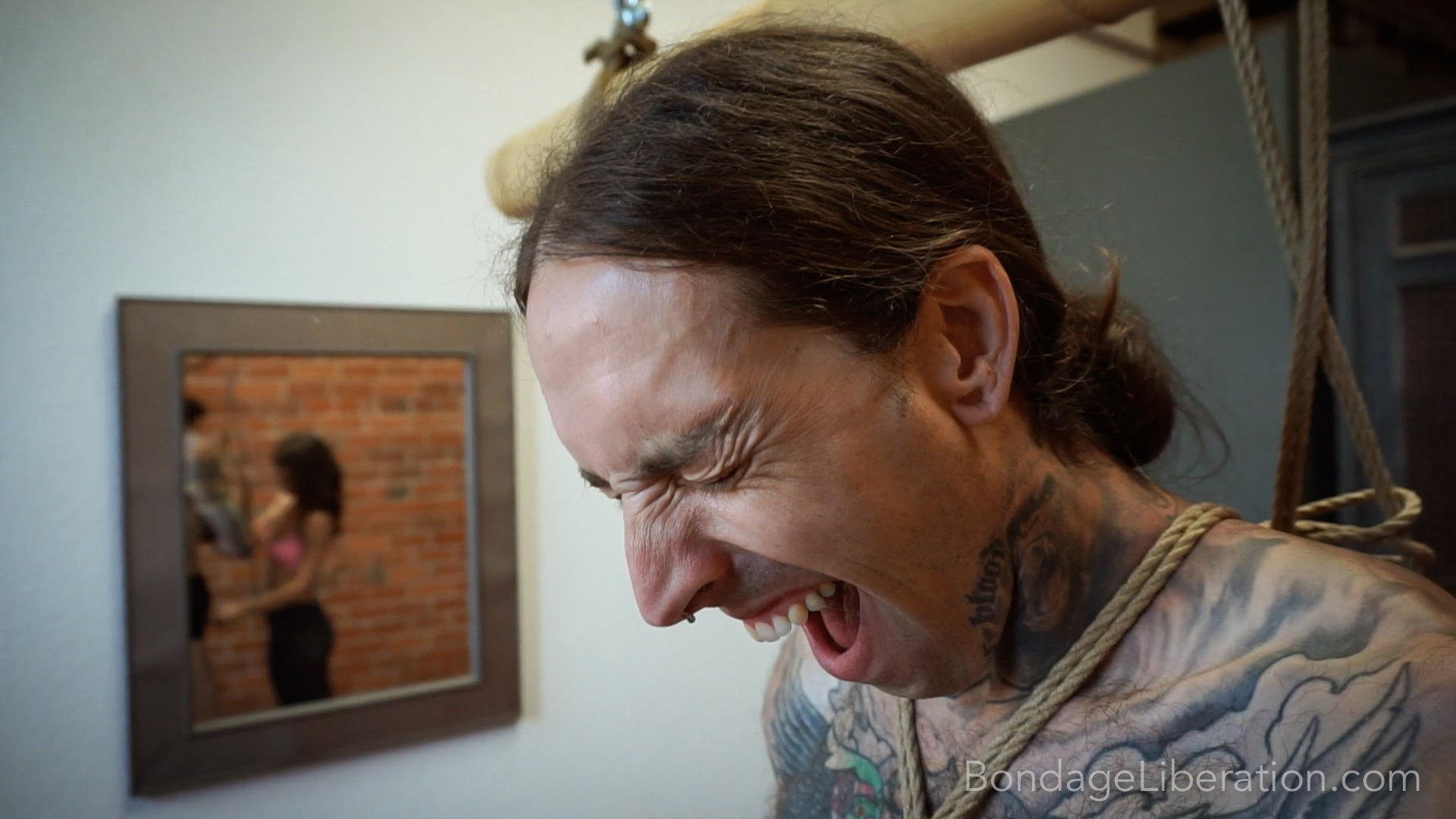 Photo number 1 from Suspend Disbelief shot for Bondage Liberation on Kink.com. Featuring Elise Graves and Ruckus in hardcore BDSM & Fetish porn.