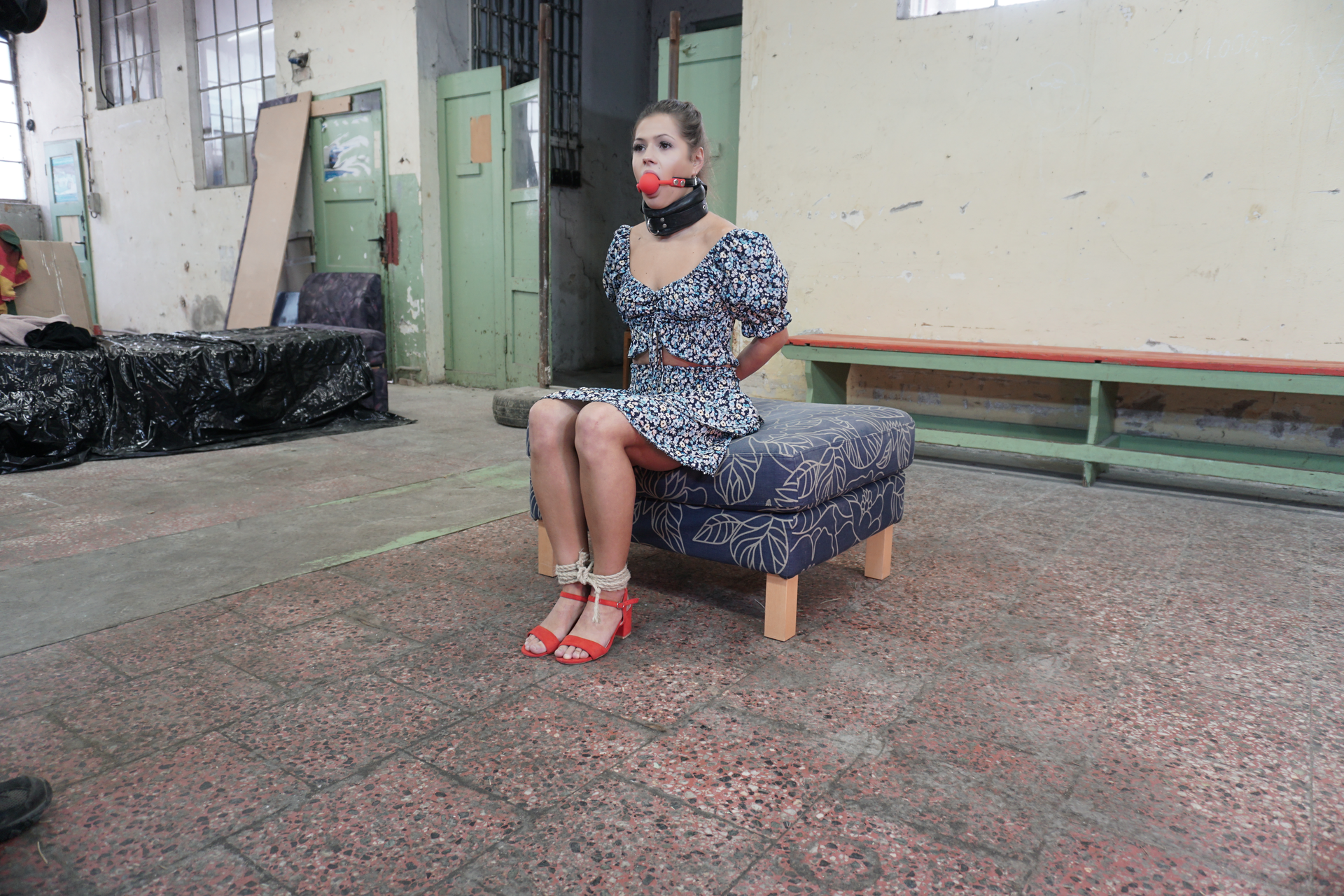 Photo number 1 from Ball gagged and nipple clamps shot for Submissed on Kink.com. Featuring Serenya Gomez and Alex in hardcore BDSM & Fetish porn.