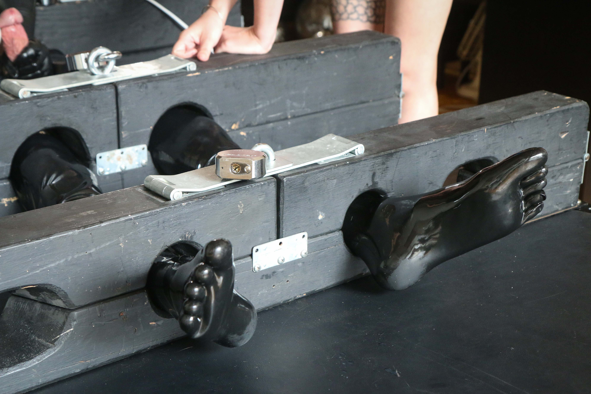 Photo number 8768 from A Laughing Stock shot for Bondage Liberation on Kink.com. Featuring Elise Graves, Tony Orlando and Mercy West in hardcore BDSM & Fetish porn.