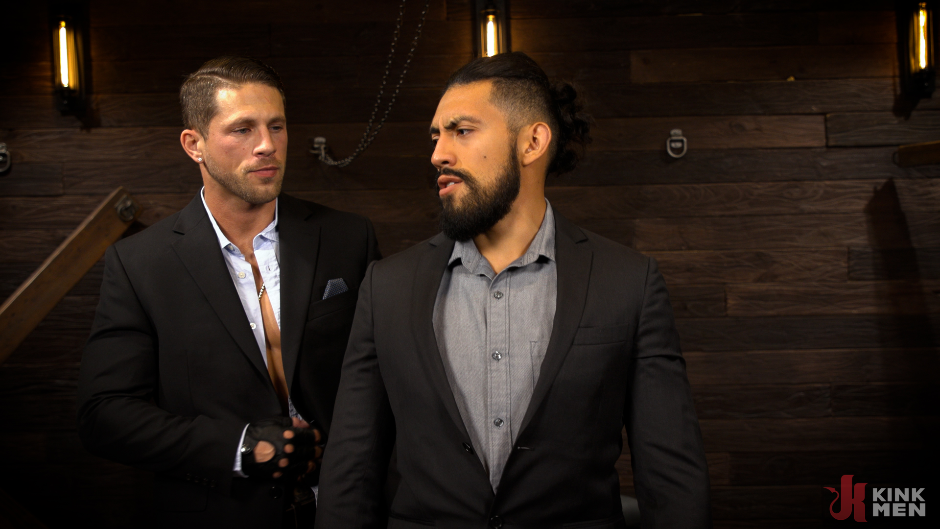 Photo number 9 from American Sicko Part 3: Friend of the Psycho shot for KinkMen Series on Kink.com. Featuring Roman Todd and Zeno Rey in hardcore BDSM & Fetish porn.