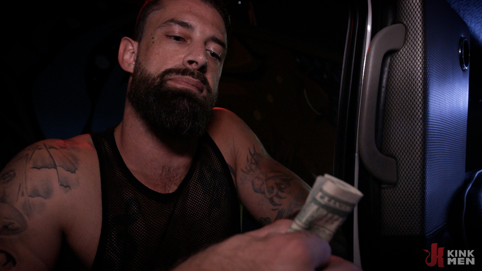 Photo number 2 from American Sicko Part 4: Revenge of the Psycho shot for KinkMen Series on Kink.com. Featuring Alpha Wolfe, Roman Todd and Zac Snow in hardcore BDSM & Fetish porn.