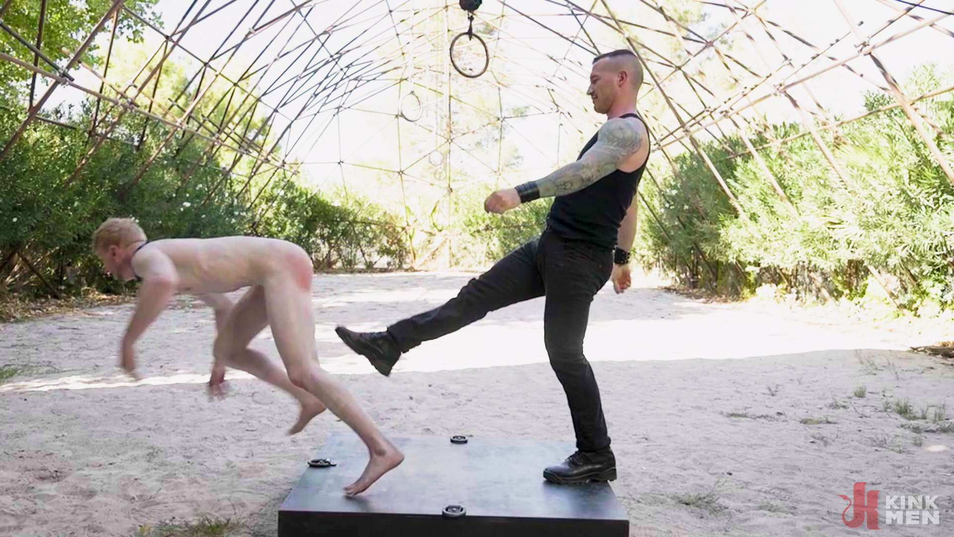 Photo number 27 from EXCITED TO SERVE shot for Bound Gods on Kink.com. Featuring Derek Kage and Jesse Stone in hardcore BDSM & Fetish porn.