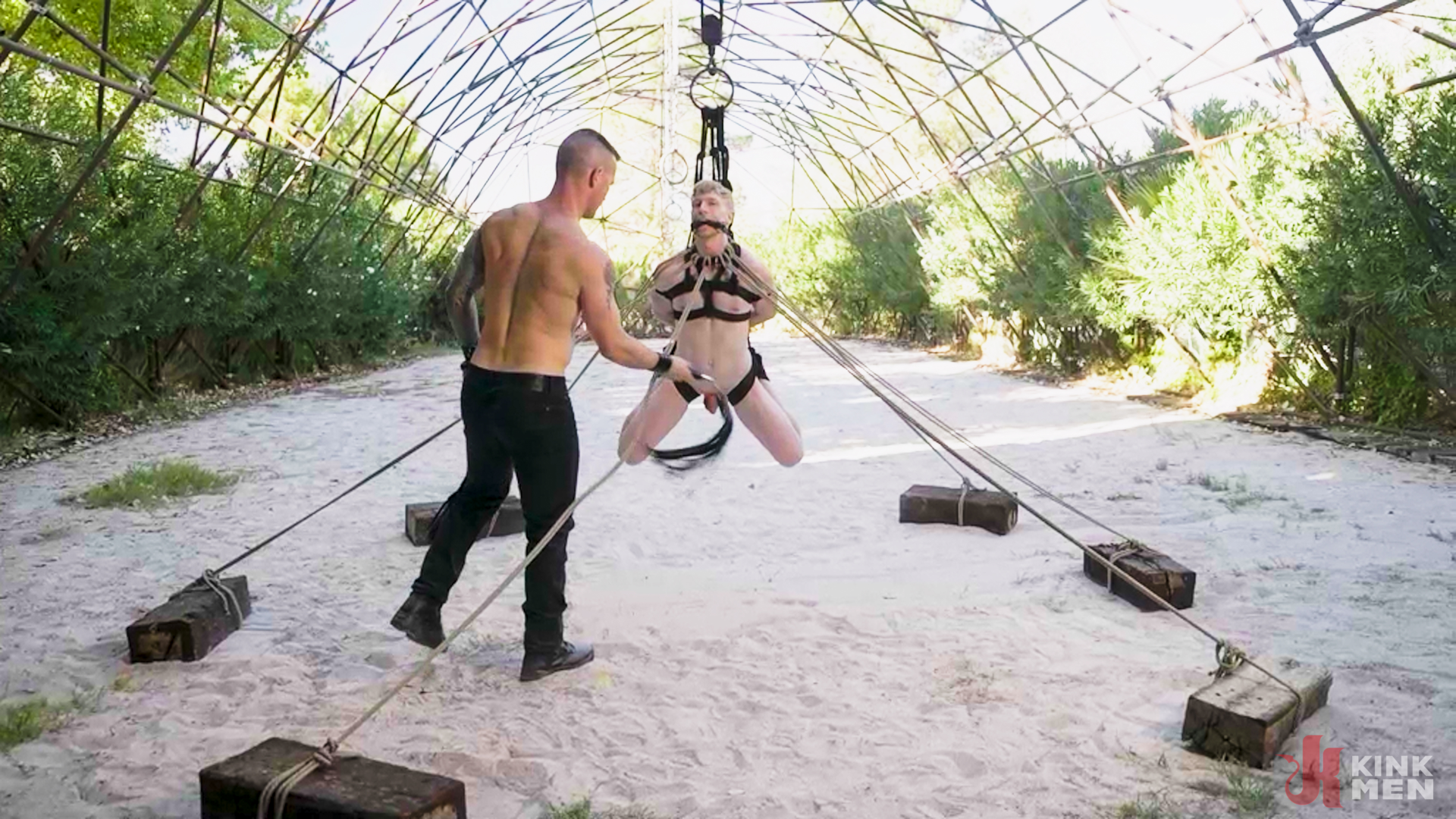 Photo number 42 from EXCITED TO SERVE shot for Bound Gods on Kink.com. Featuring Derek Kage and Jesse Stone in hardcore BDSM & Fetish porn.