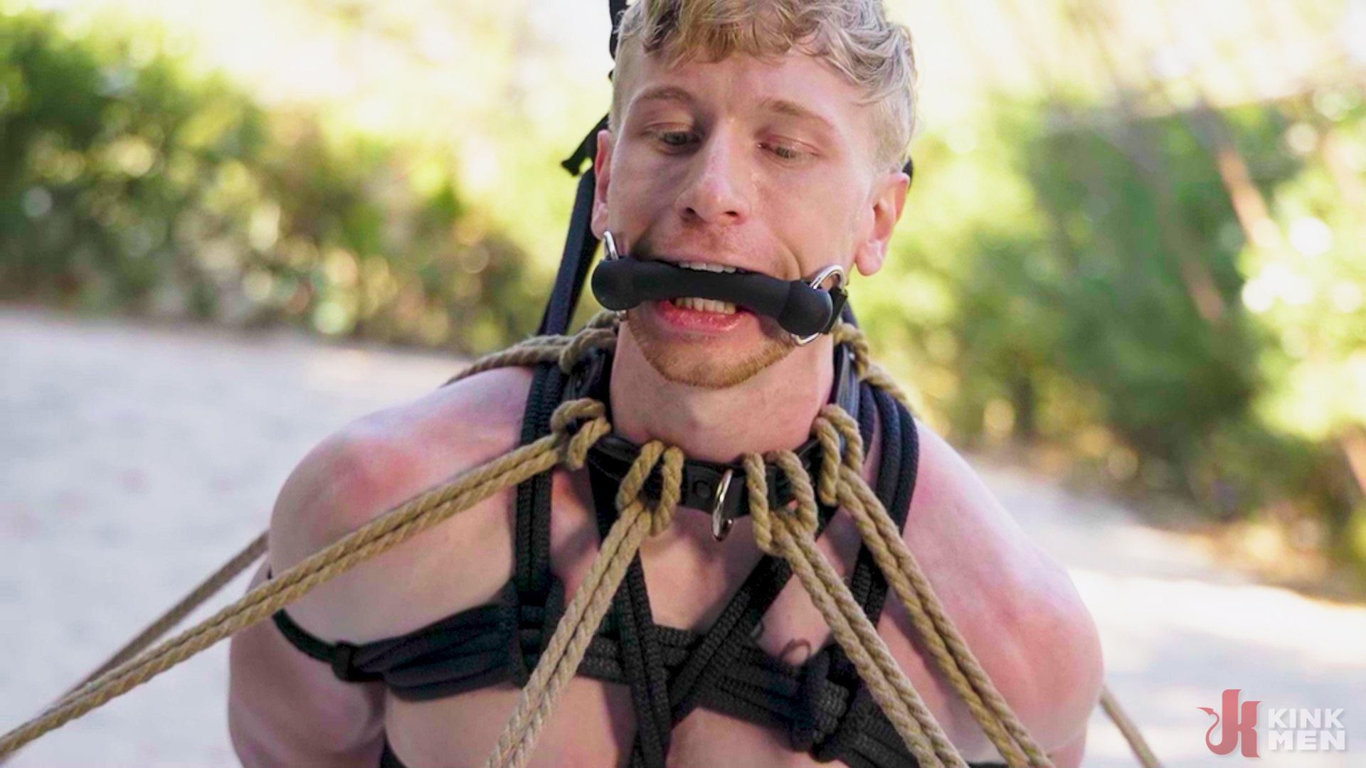 Photo number 44 from EXCITED TO SERVE shot for Bound Gods on Kink.com. Featuring Derek Kage and Jesse Stone in hardcore BDSM & Fetish porn.