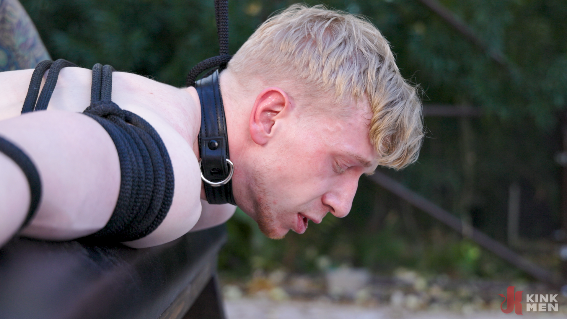 Photo number 57 from EXCITED TO SERVE shot for Bound Gods on Kink.com. Featuring Derek Kage and Jesse Stone in hardcore BDSM & Fetish porn.