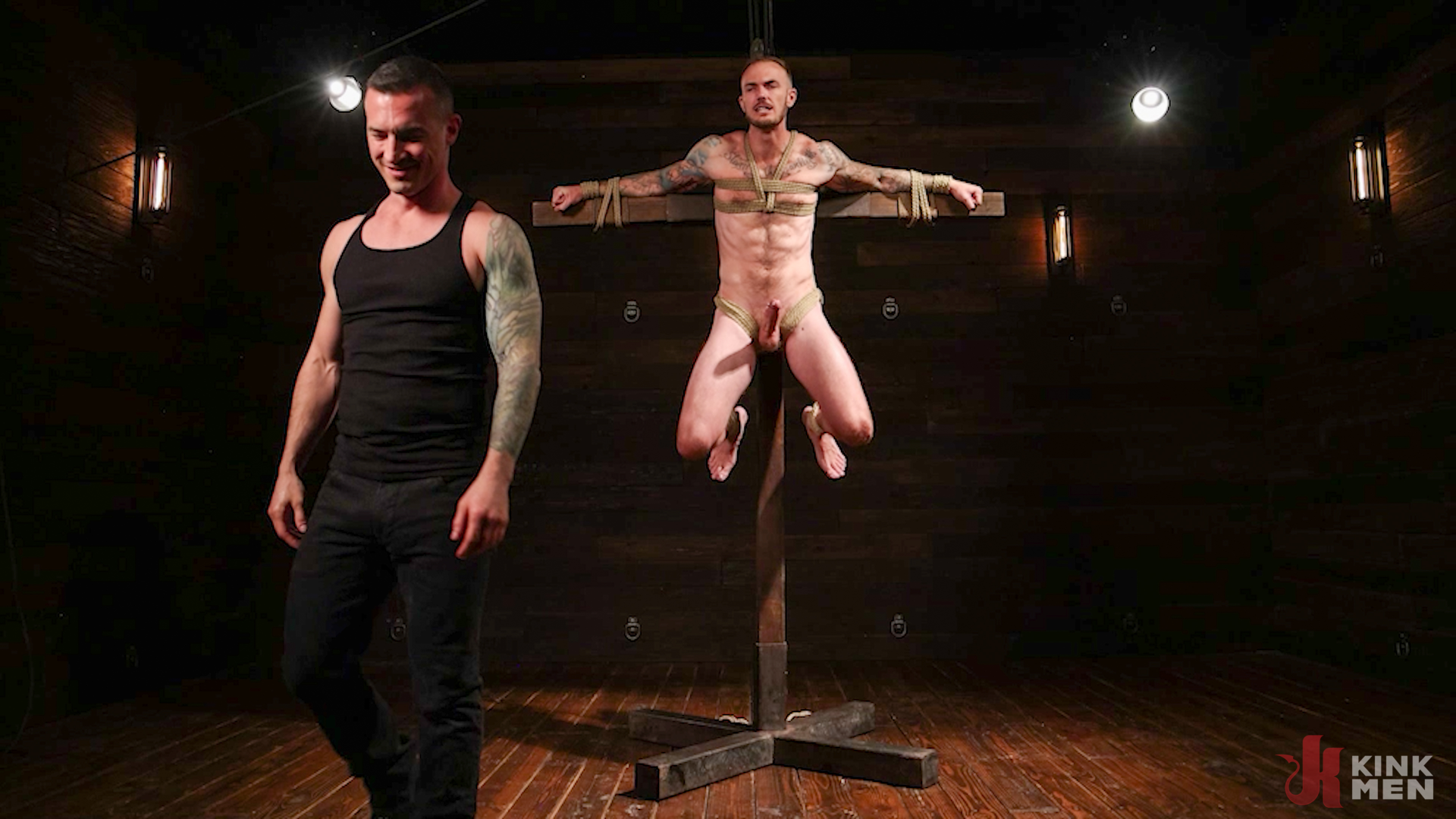 Photo number 16 from HOUSE DOM ON EDGE shot for Men On Edge on Kink.com. Featuring Christian Wilde and Derek Kage in hardcore BDSM & Fetish porn.