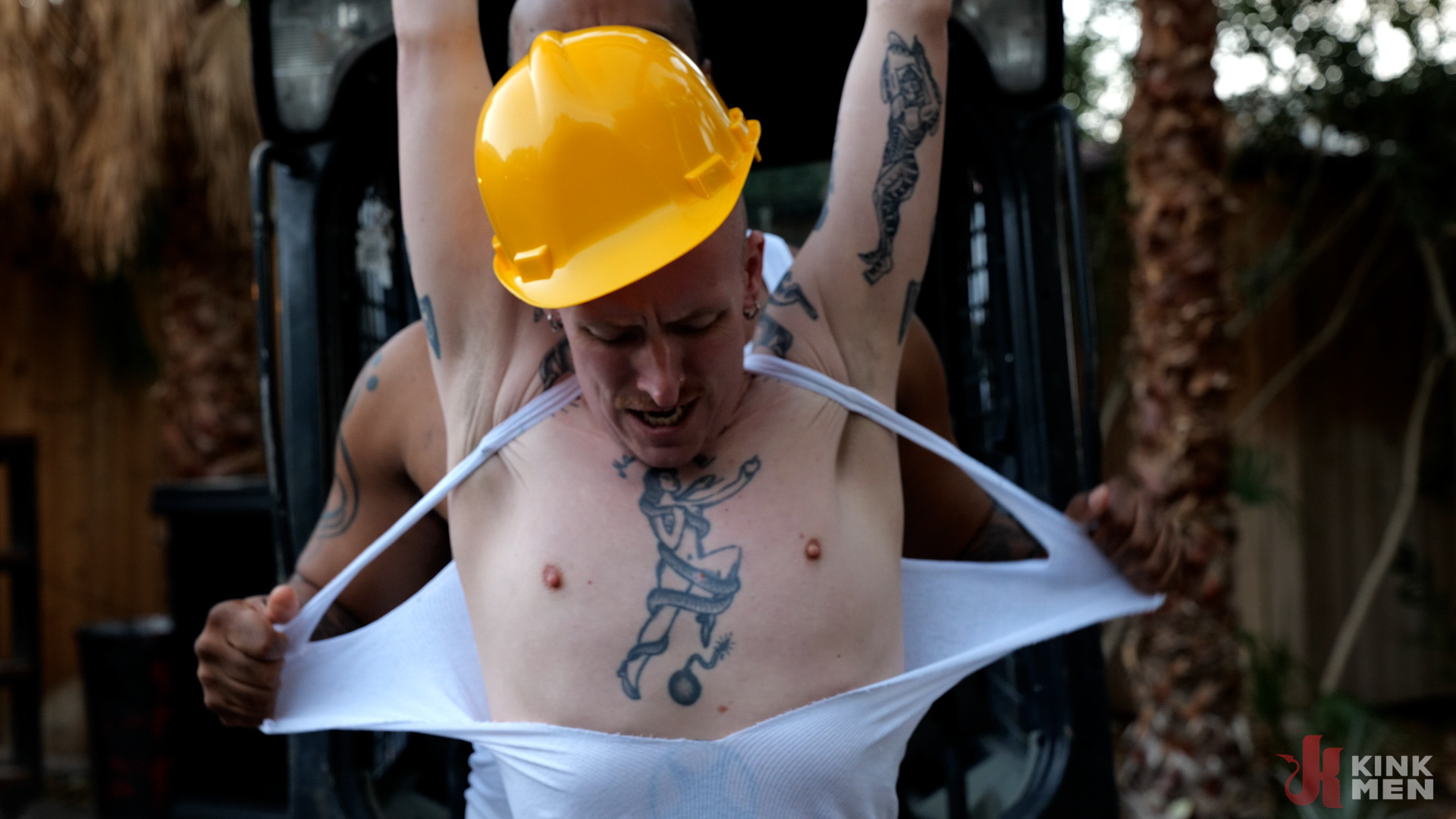 Photo number 2 from Hard Work: Ray Diesel and Yeah Jackee shot for Kink Men Test Shoots on Kink.com. Featuring Ray Diesel and Yeah Jackee in hardcore BDSM & Fetish porn.