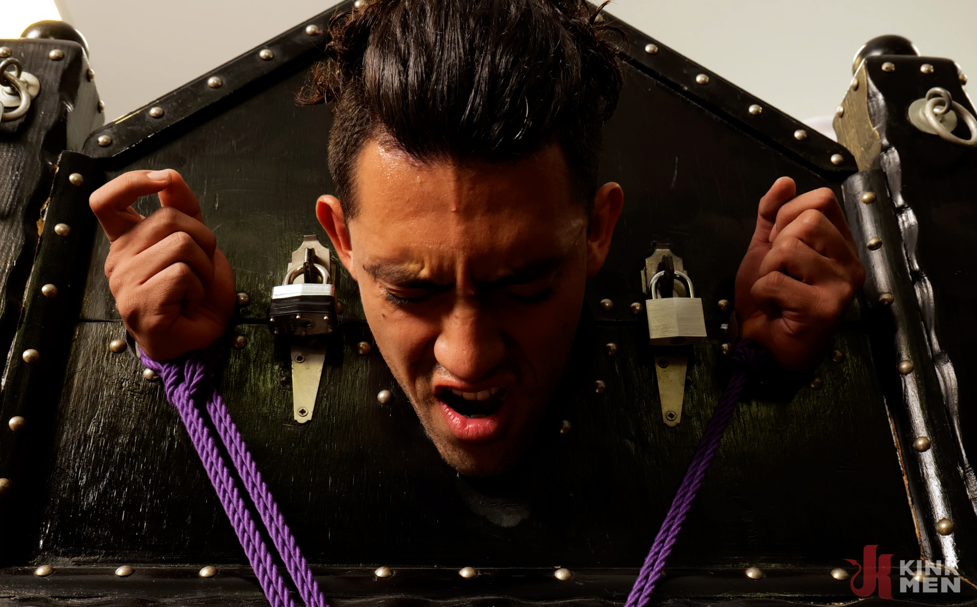 Photo number 9 from Hazed II: Xavier Zane, Brock Kniles, and Zeno Rey shot for Kink Men Test Shoots on Kink.com. Featuring Brock Kniles, Xavier Zane and Zeno Rey in hardcore BDSM & Fetish porn.