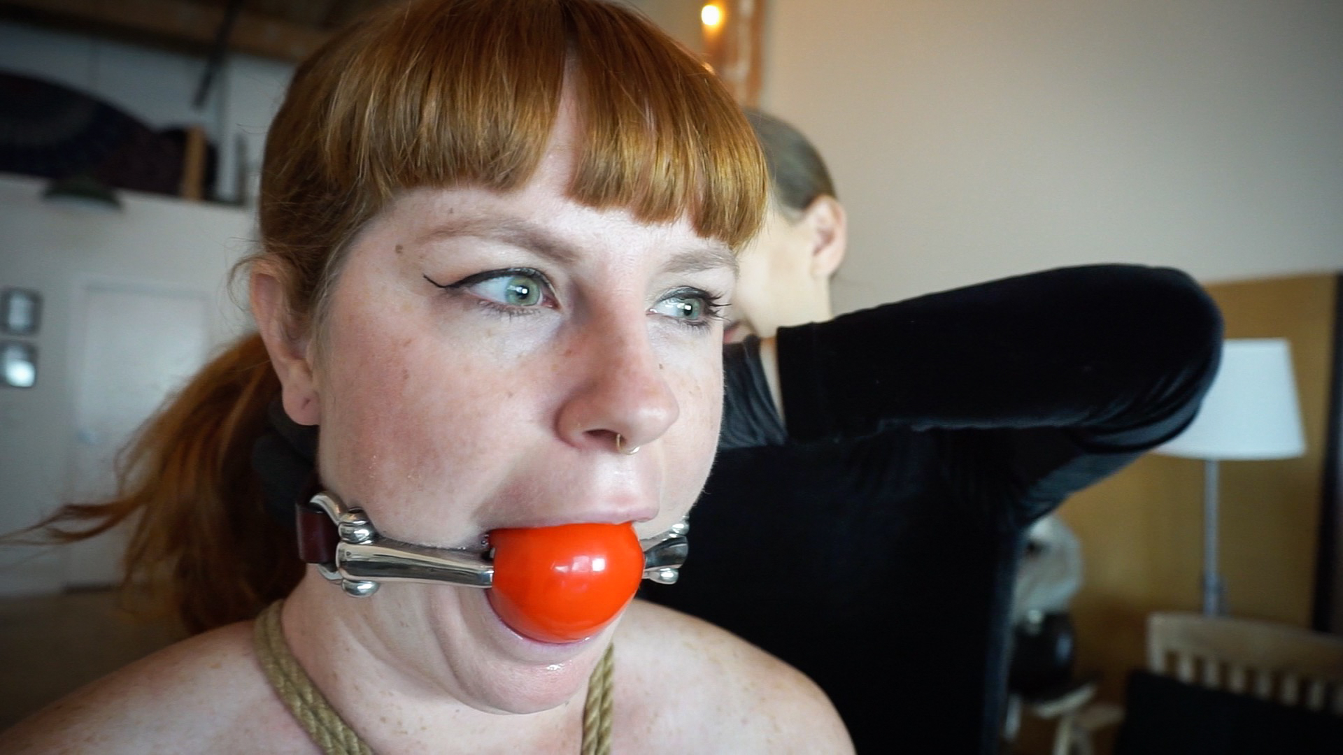 Photo number 1 from Catch Your Breath shot for Bondage Liberation on Kink.com. Featuring Elise Graves and Barbary Rose in hardcore BDSM & Fetish porn.