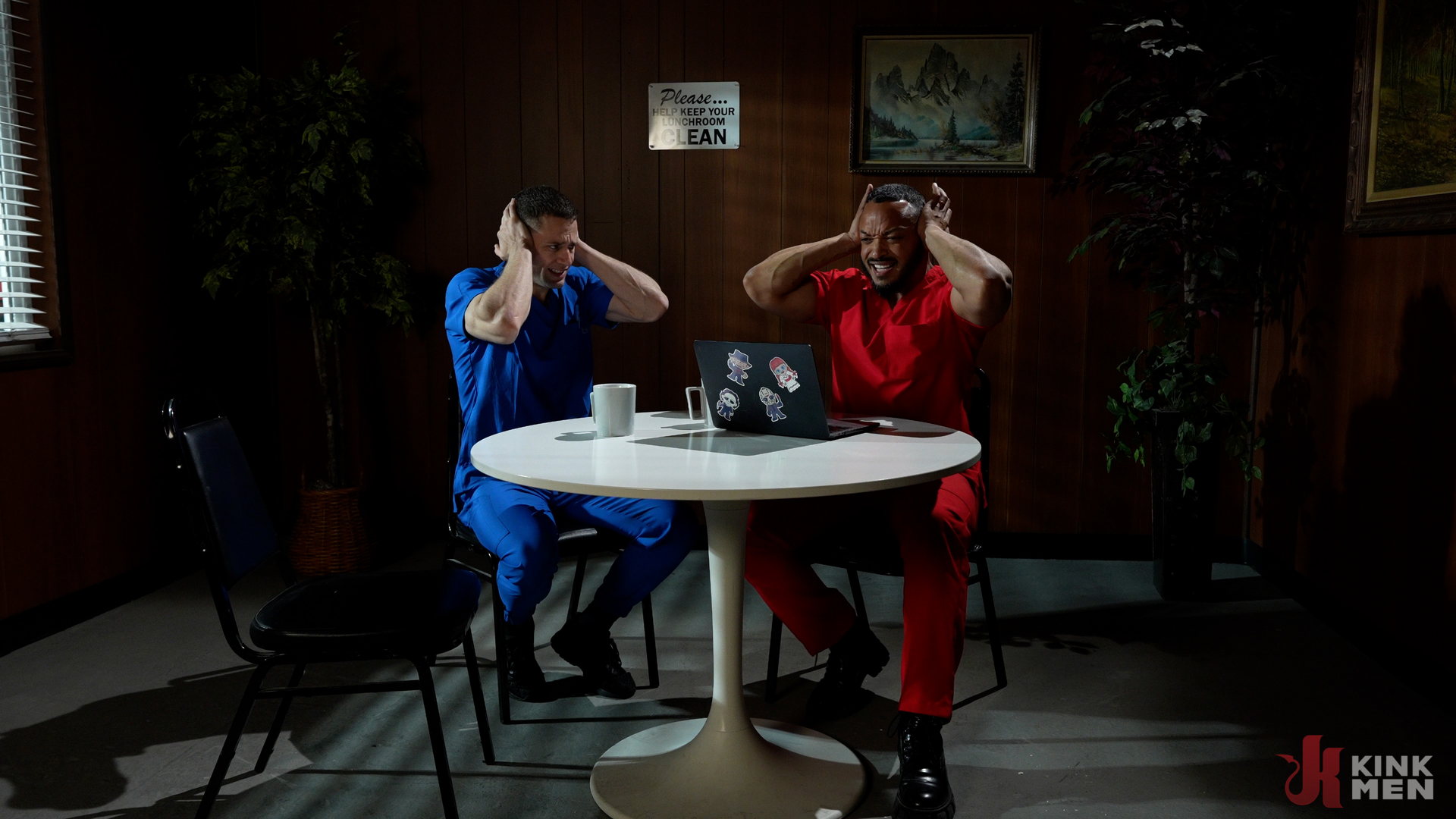 Photo number 9 from Silent Hill Delirium: Part 2 shot for KinkMen Series on Kink.com. Featuring Dillon Diaz, Quin Quire and Davin Strong in hardcore BDSM & Fetish porn.