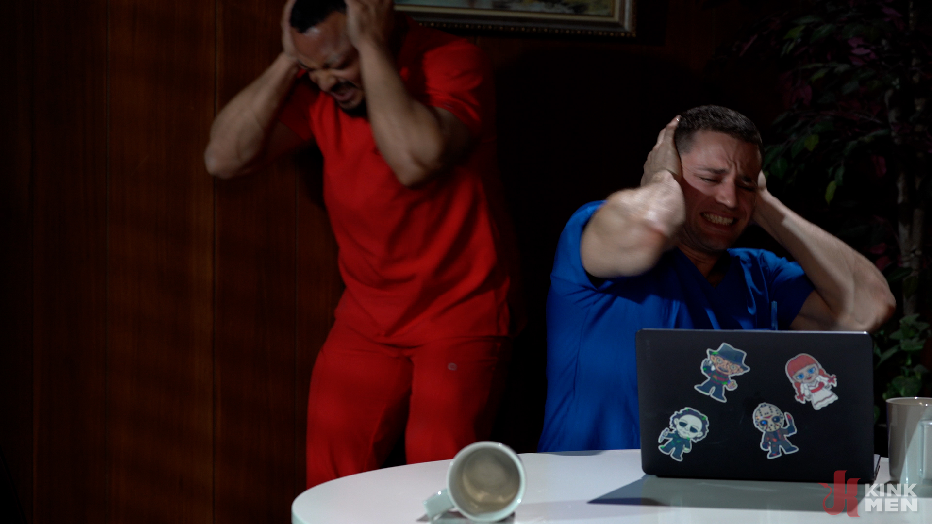 Photo number 10 from Silent Hill Delirium: Part 2 shot for KinkMen Series on Kink.com. Featuring Dillon Diaz, Quin Quire and Davin Strong in hardcore BDSM & Fetish porn.