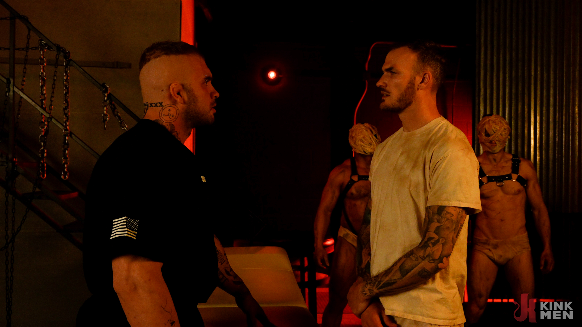 Photo number 13 from Silent Hill Delirium: Part 2 shot for KinkMen Series on Kink.com. Featuring Dillon Diaz, Quin Quire and Davin Strong in hardcore BDSM & Fetish porn.