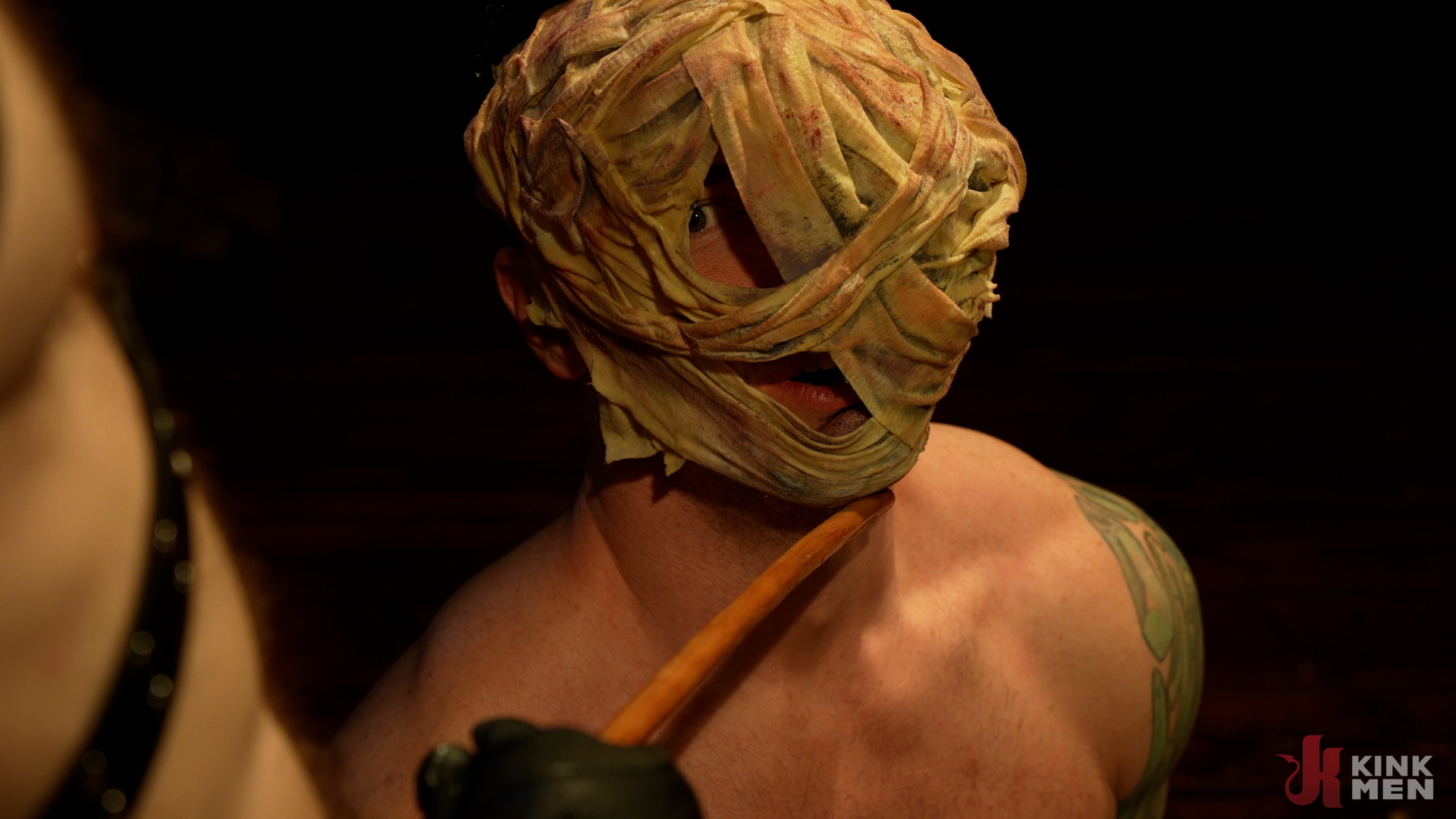 Photo number 37 from Silent Hill Delirium: Part 4 shot for KinkMen Series on Kink.com. Featuring Derek Kage and Christian Wilde in hardcore BDSM & Fetish porn.