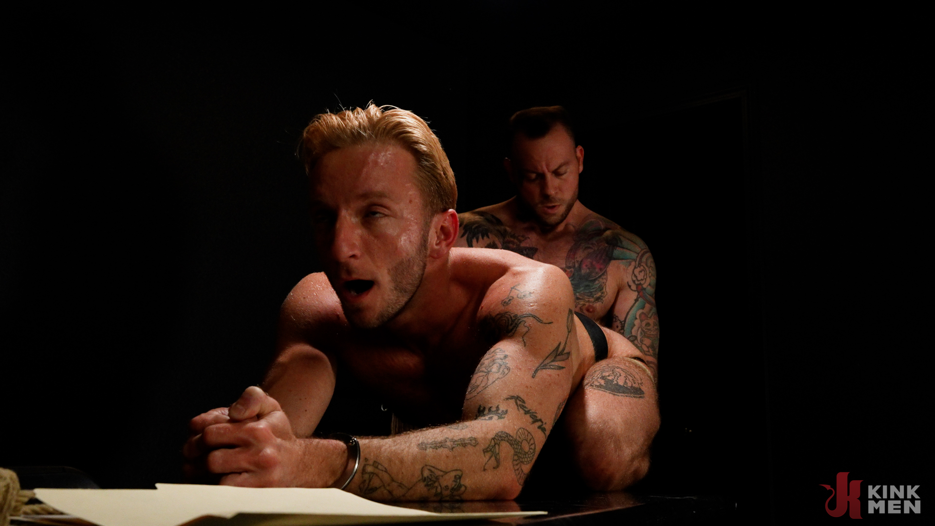 Photo number 29 from Make Him Talk: Detective Sean Duran's Brutal Interrogation of Jason Emre shot for Taken Rough on Kink.com. Featuring Sean Duran and Jason Emre in hardcore BDSM & Fetish porn.