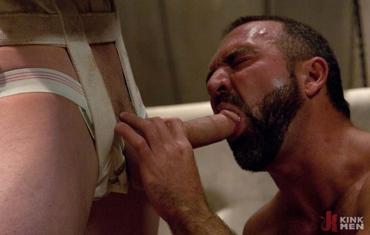 Photo number 1 from The Sex Addict With A Nine Inch Cock Is Back! shot for KinkMen Classics on Kink.com. Featuring CJ and Josh West in hardcore BDSM & Fetish porn.