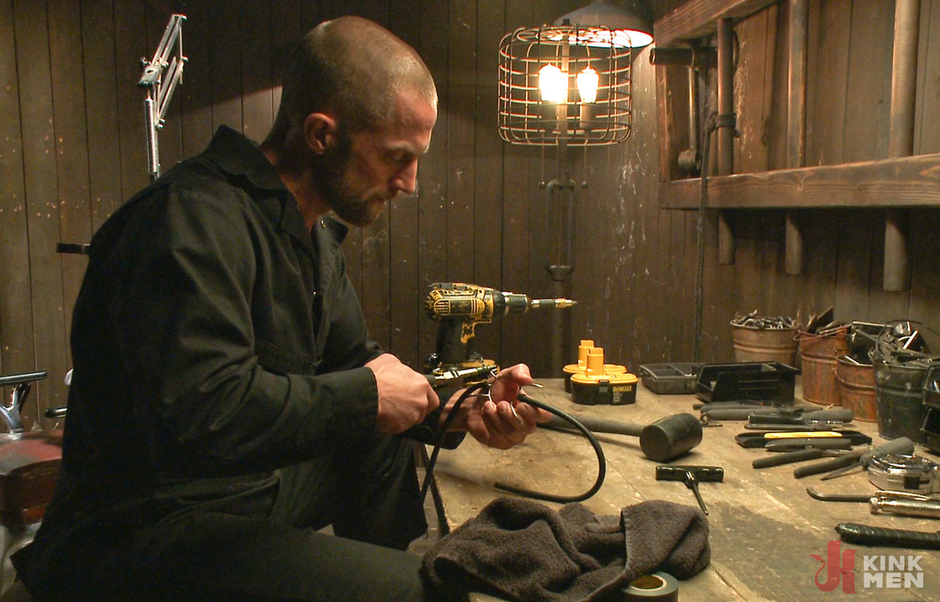 Photo number 3 from Helpless Stud's Tormenting Ordeal At The Hands Of A Twisted Pervert shot for KinkMen Classics on Kink.com. Featuring Adam Herst and Shawn Fox in hardcore BDSM & Fetish porn.