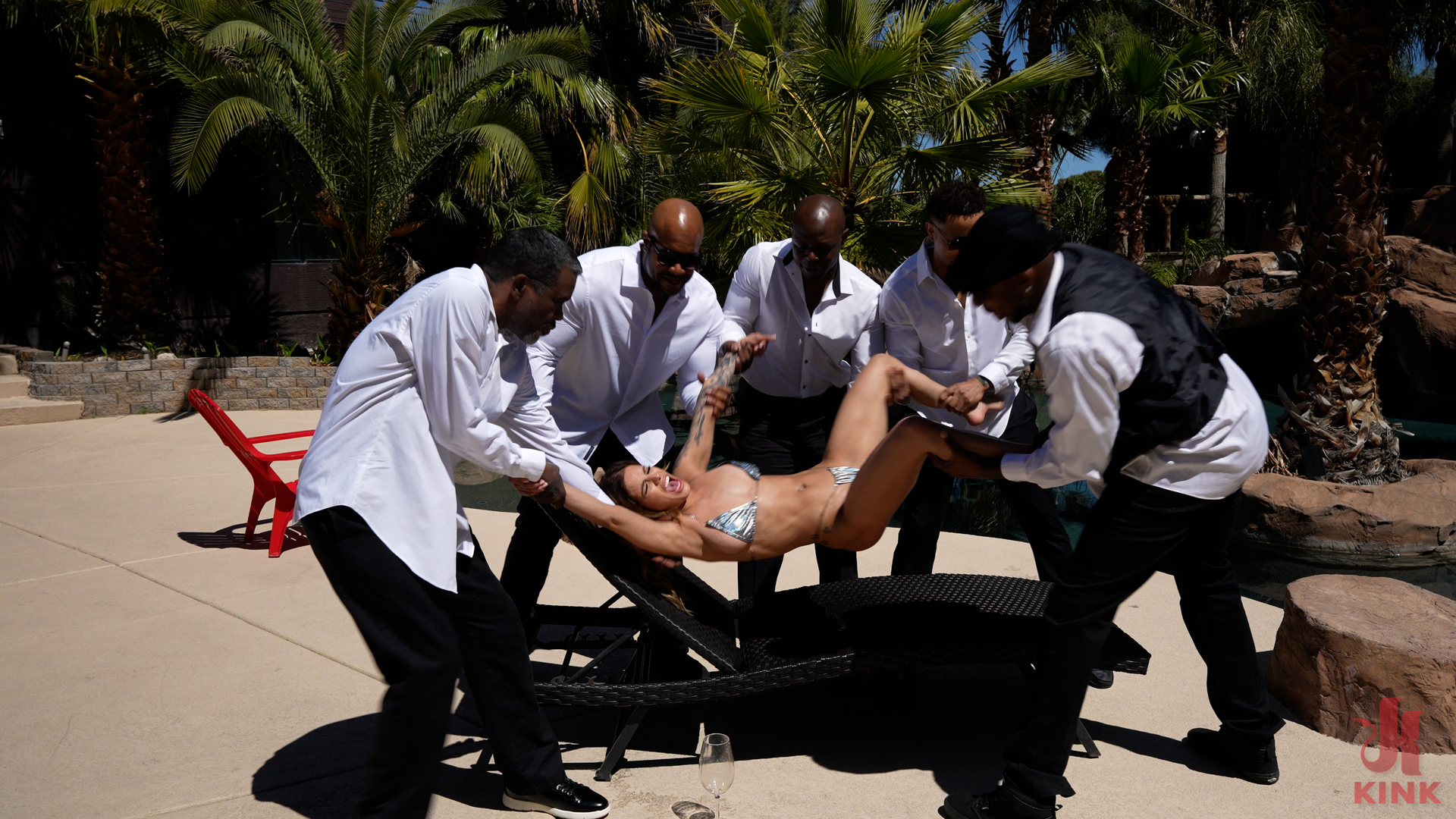 Photo number 8 from Tip Your Waiters! Jesse Pony Gets a Five-Cock Attitude Adjustment shot for Hardcore Gangbang on Kink.com. Featuring Jesse Pony, Big Tre, Eddie Jaye, Jon Jon, Richard Mann and Will Tile in hardcore BDSM & Fetish porn.