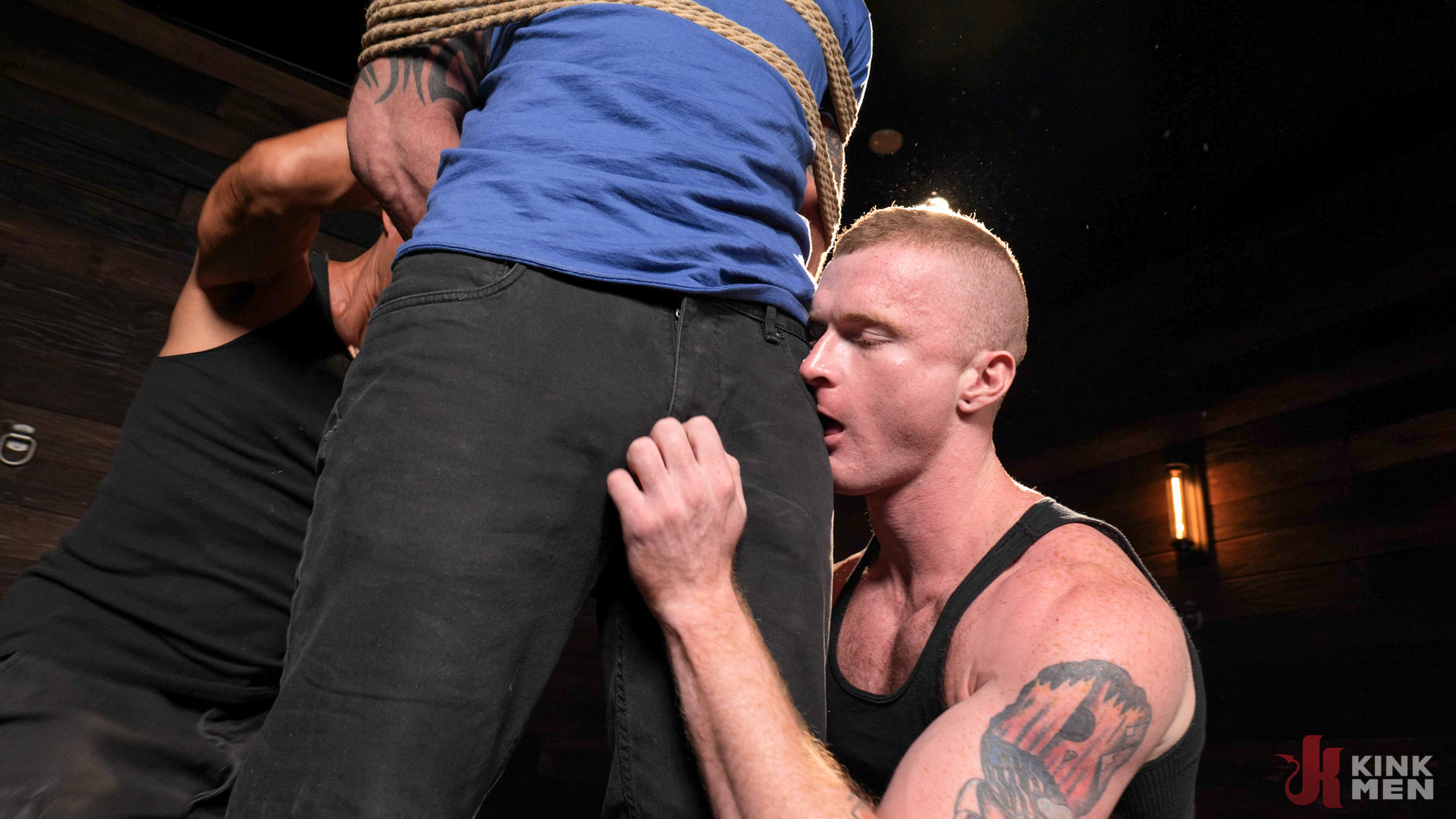 Photo number 3 from Over the Cliff's Edge shot for Men On Edge on Kink.com. Featuring Cliff Jensen, Brody Fox and Van Darkholme in hardcore BDSM & Fetish porn.