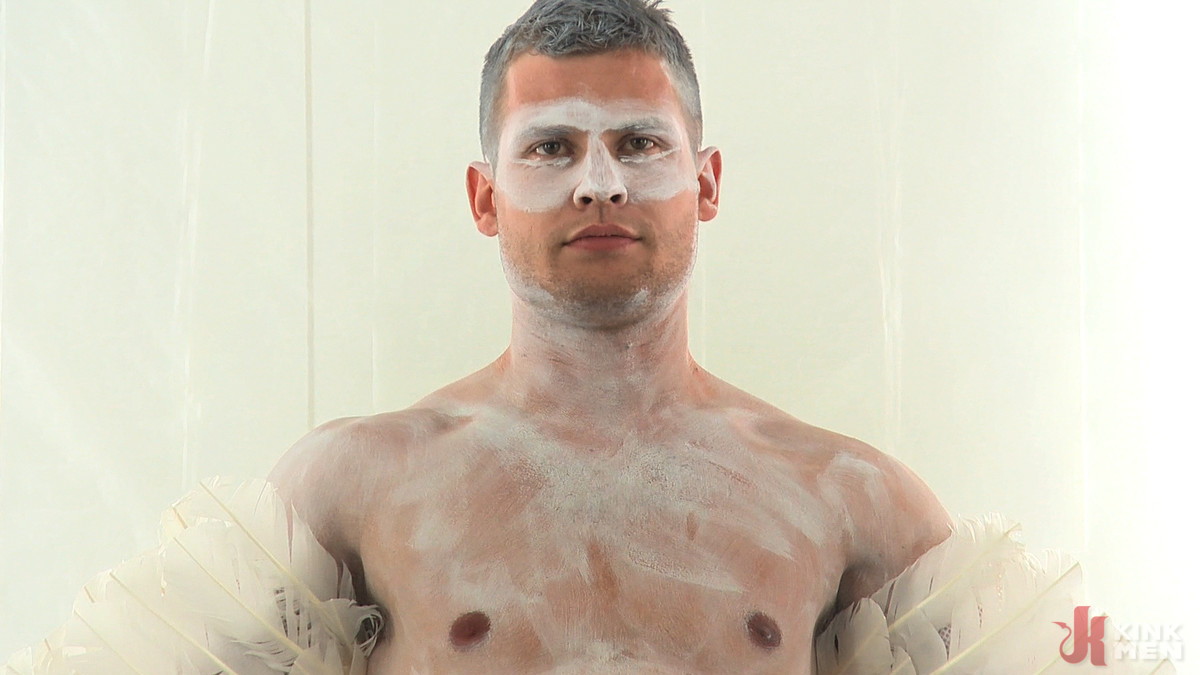 Photo number 40 from Wings of Desire - A Bound Gods Feature Presentation shot for KinkMen Classics on Kink.com. Featuring Hayden Richards and Tanner Wayne in hardcore BDSM & Fetish porn.