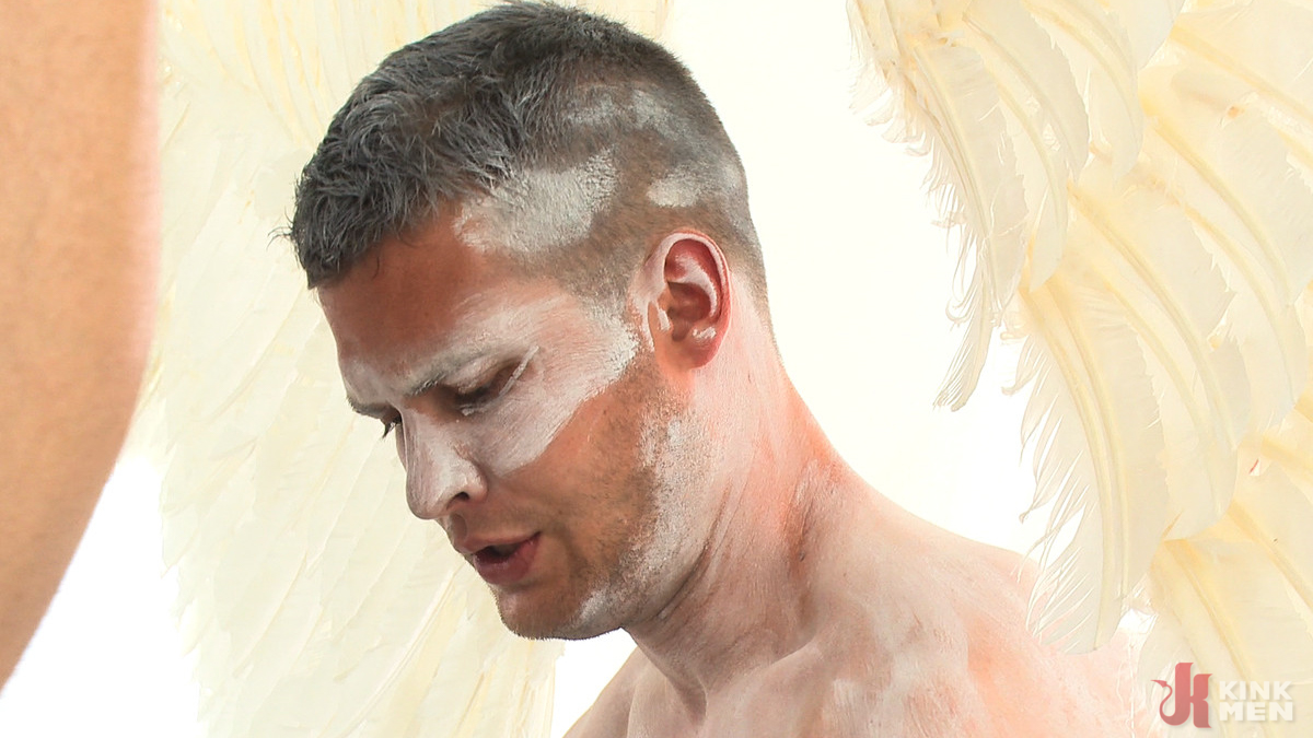 Photo number 78 from Wings of Desire - A Bound Gods Feature Presentation shot for KinkMen Classics on Kink.com. Featuring Hayden Richards and Tanner Wayne in hardcore BDSM & Fetish porn.