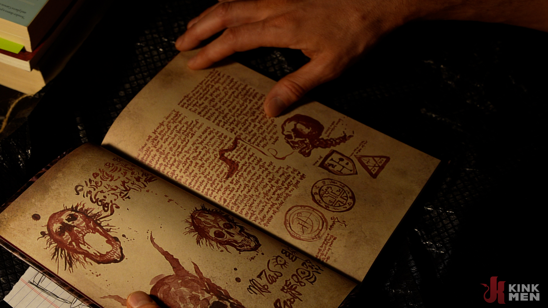 Photo number 5 from Be Careful What You Read: Johnny Ford Fucks the Demon Out of Brock Kniles shot for Taken Rough on Kink.com. Featuring Johnny Ford and Brock Kniles in hardcore BDSM & Fetish porn.